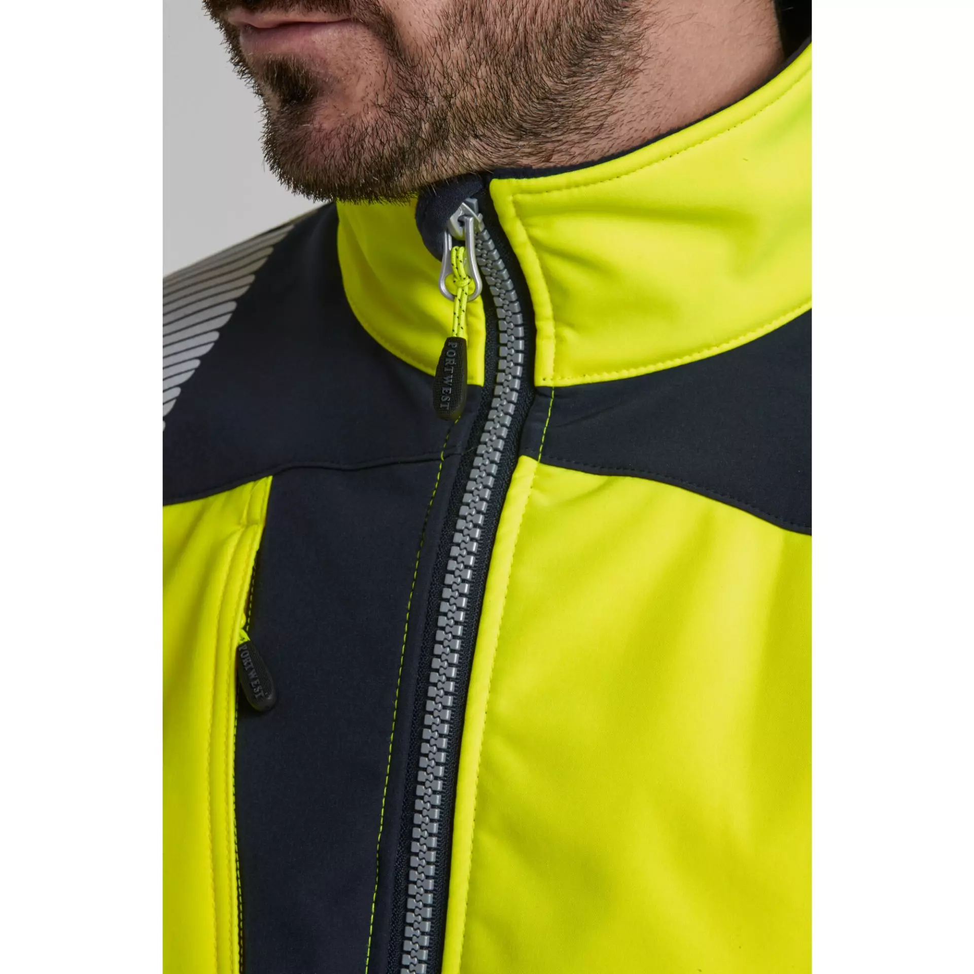 Portwest T402YBR, PW3 Hi-Vis Softshell (3L), Yellow/Black, image 10