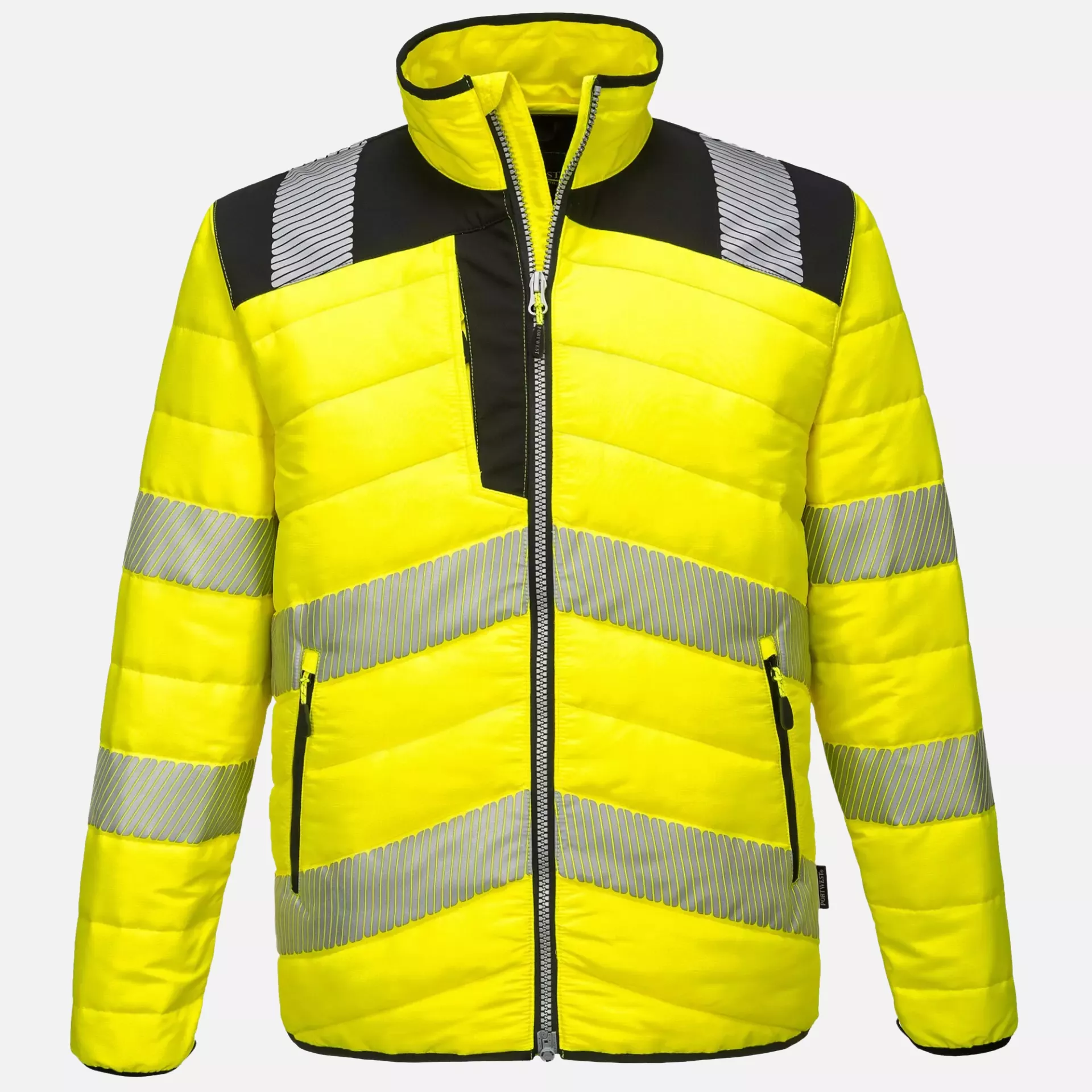 Portwest PW371YBR, PW3 Hi-Vis Baffle Jacket, Yellow/Black, image 1