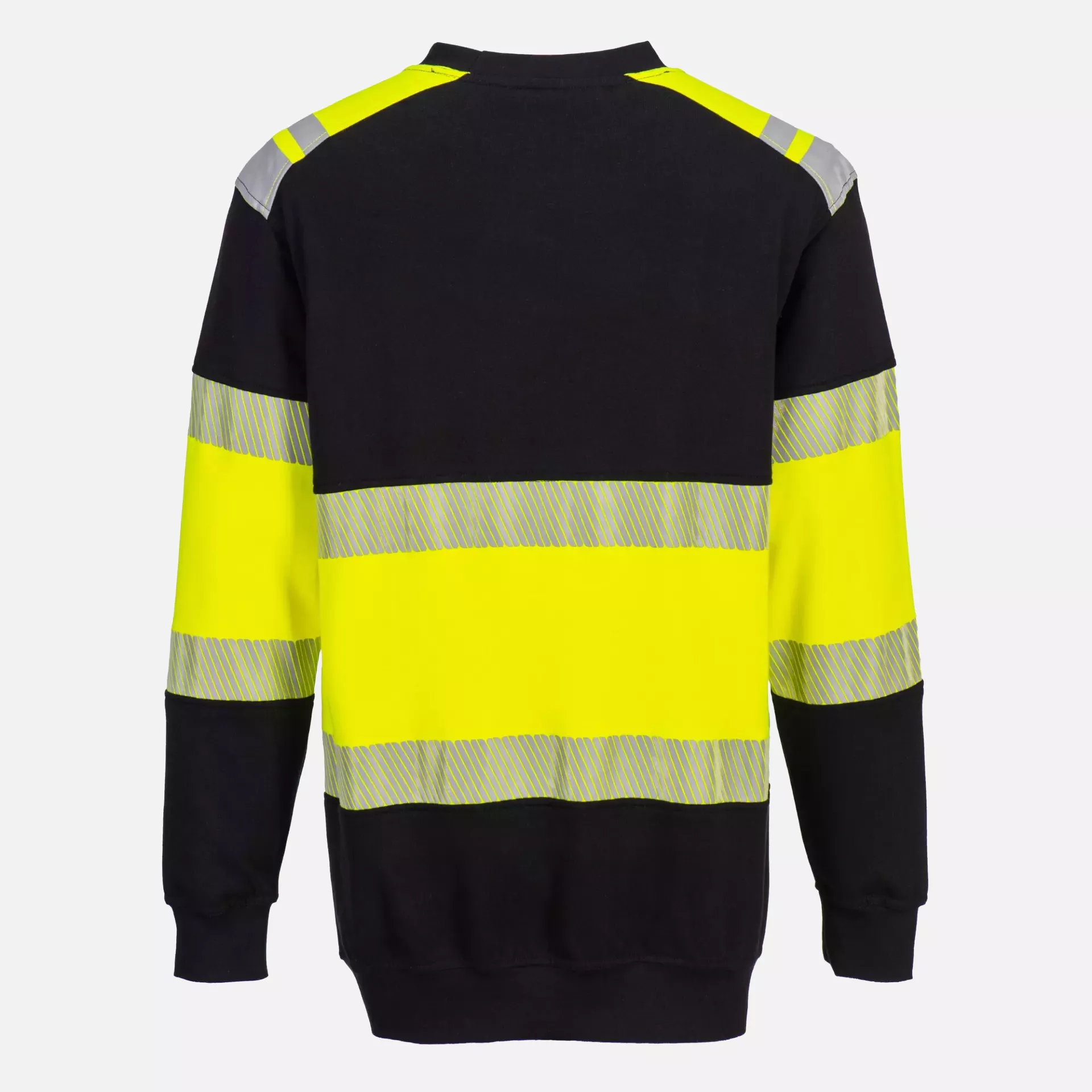 Portwest FR716YBR, PW3 FR Modaflame Hi-Vis Class 1 Sweatshirt, Yellow/Black, image 2
