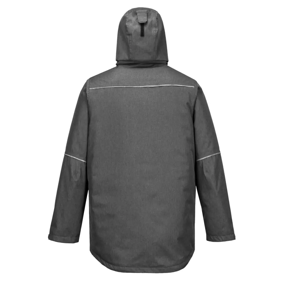 Portwest KX360GMR, KX3 Winter Parka Jacket, Grey Marl, image 2, gallery thumbnail