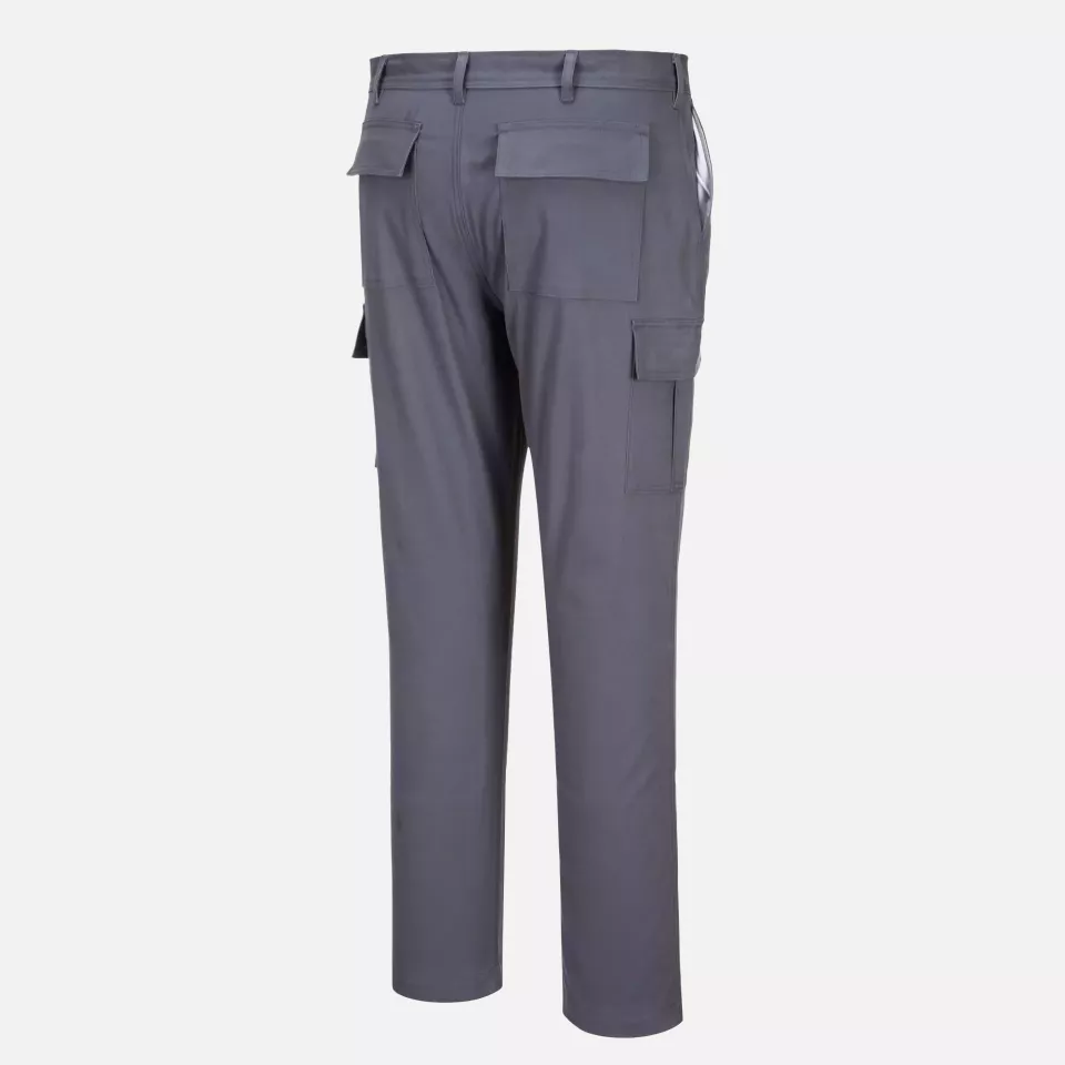 Portwest S231CGR, WX2 Eco Stretch Slim Fit Combat Trousers, Charcoal Grey, image 6, gallery thumbnail