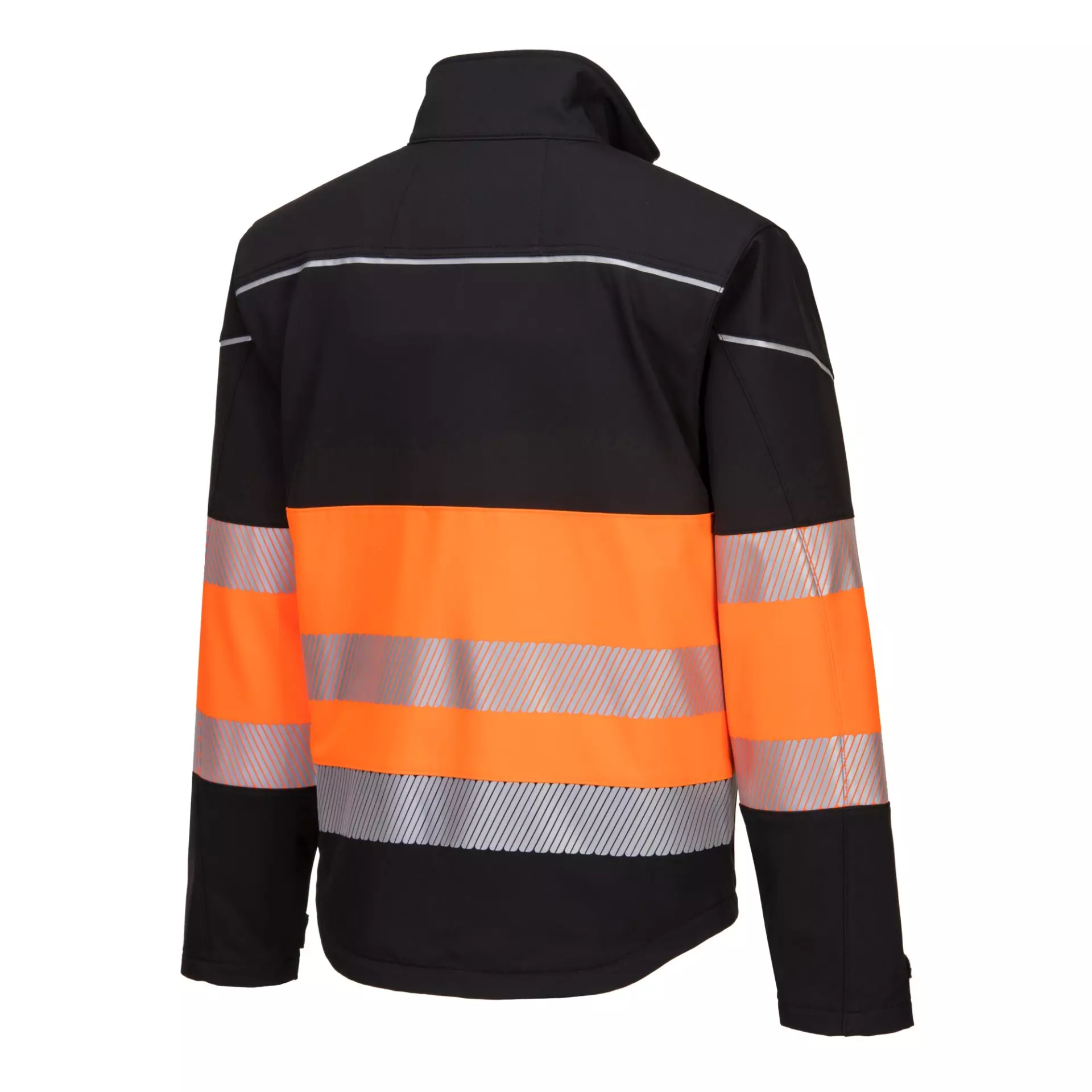 Portwest PW375BKO, PW3 Hi-Vis Softshelljacke Klasse 1 (3L), Schwarz/Orange, image 3