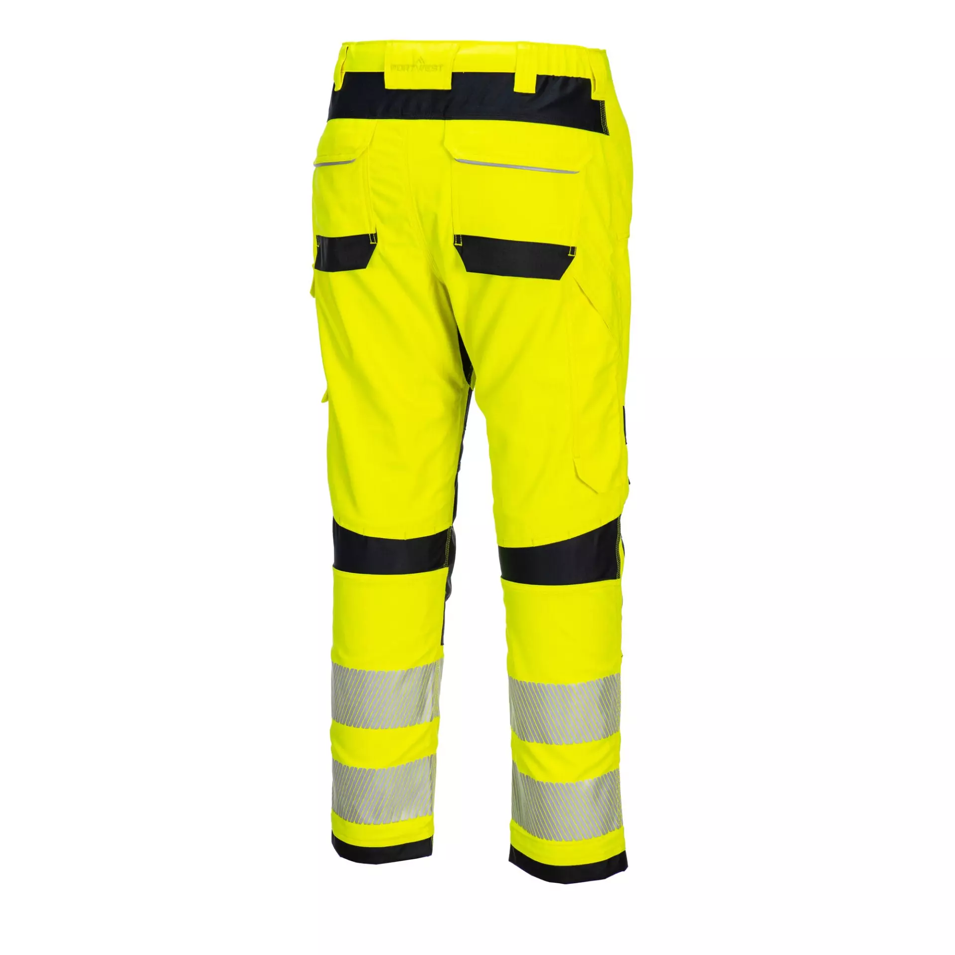 Portwest FR406YBR, PW3 FR Modaflame Hi-Vis Work Trousers, Yellow/Black, image 3