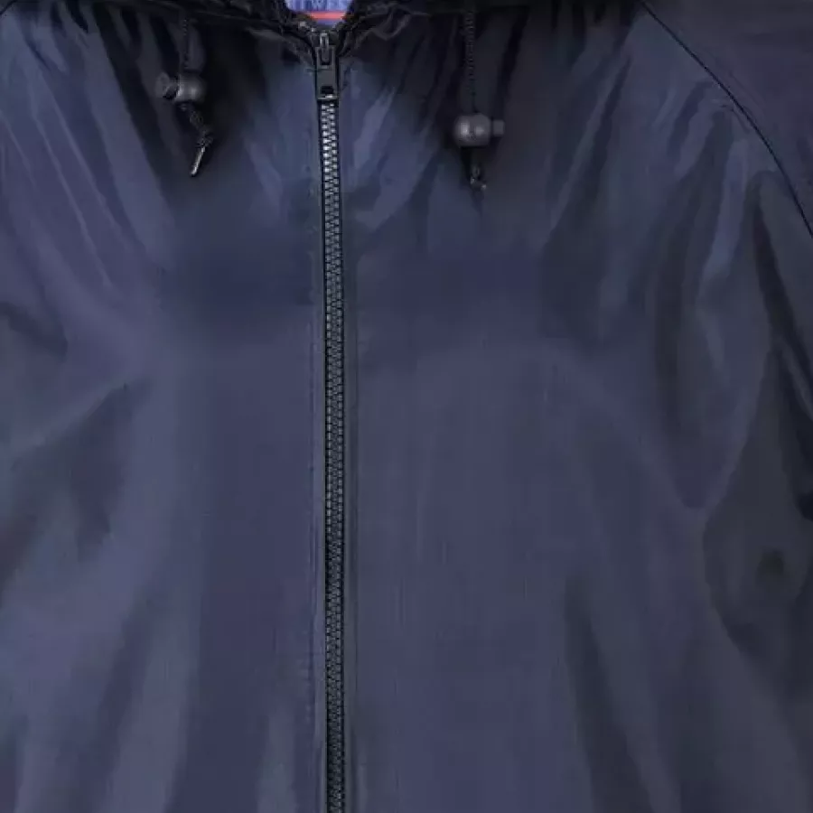 **Zipper Closure** secures quickly and easily, keeping you dry without fuss.