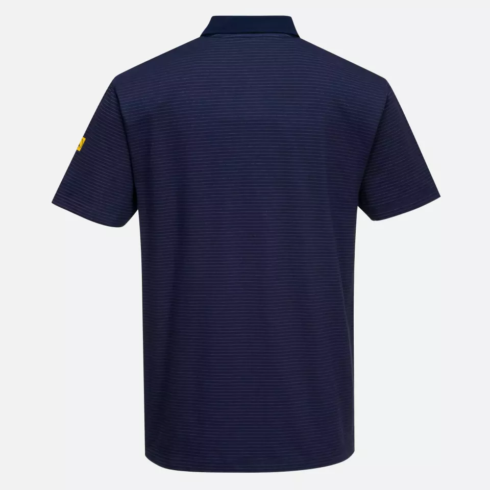 Portwest AS21NAR, Anti-Static ESD Polo Shirt S/S, Navy, image 2, gallery thumbnail