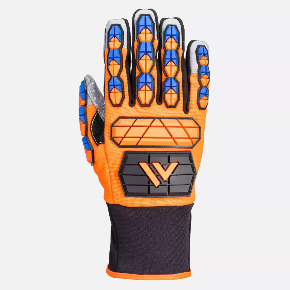 Portwest A726O4R, Aqua-Seal Pro Glove, Orange/Blue, image 1, gallery thumbnail
