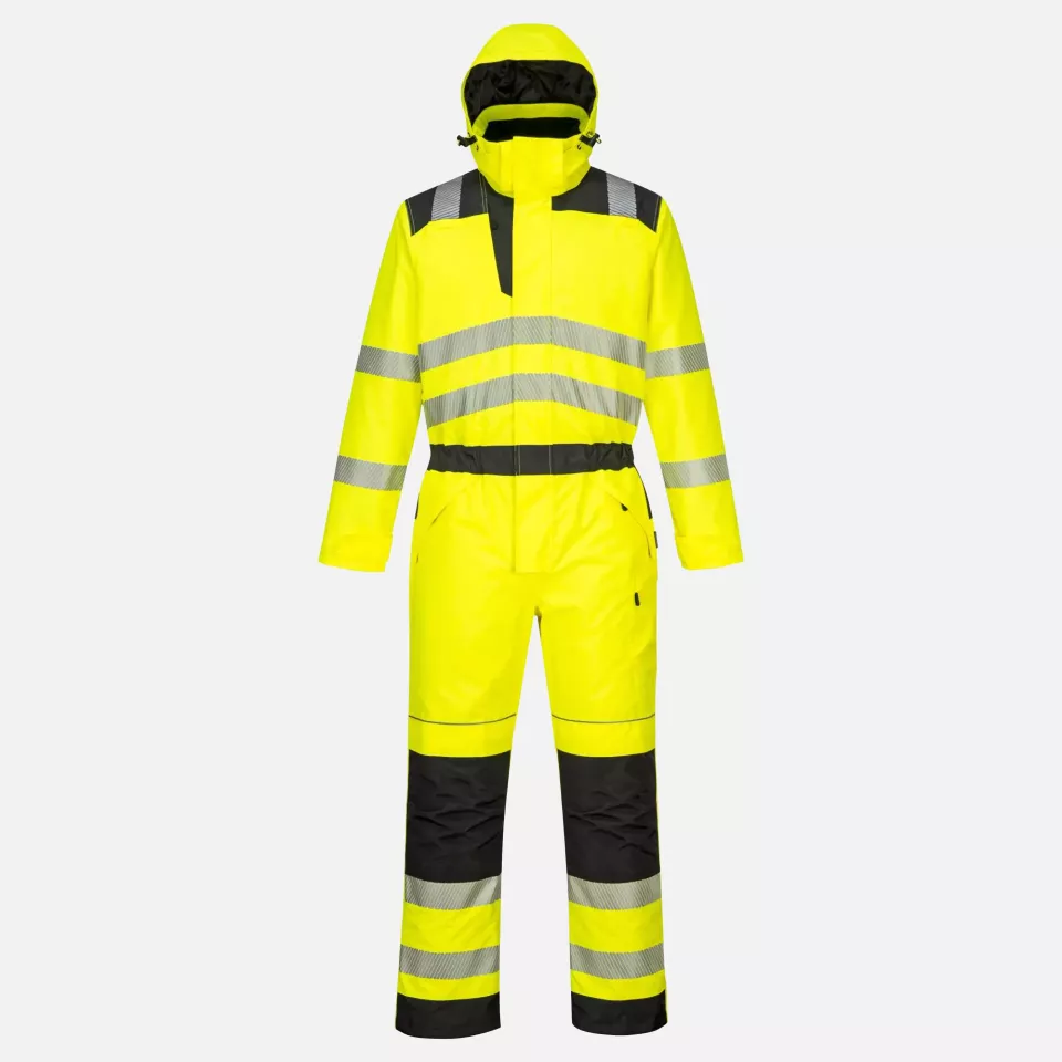 Portwest PW352YBR, PW3 Hi-Vis Winteroverall, Gelb/Schwarz, image 1, gallery thumbnail