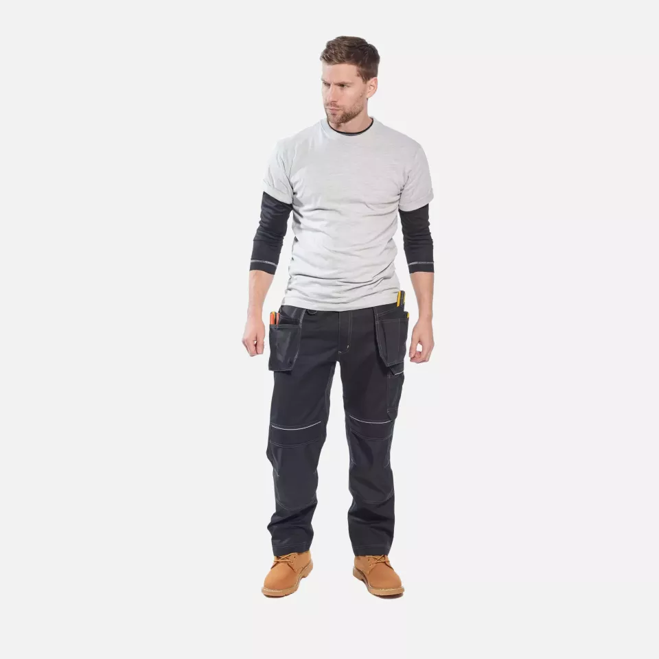 Portwest T602BKR, PW3 Holster Work Trousers, Black, image 9, gallery thumbnail