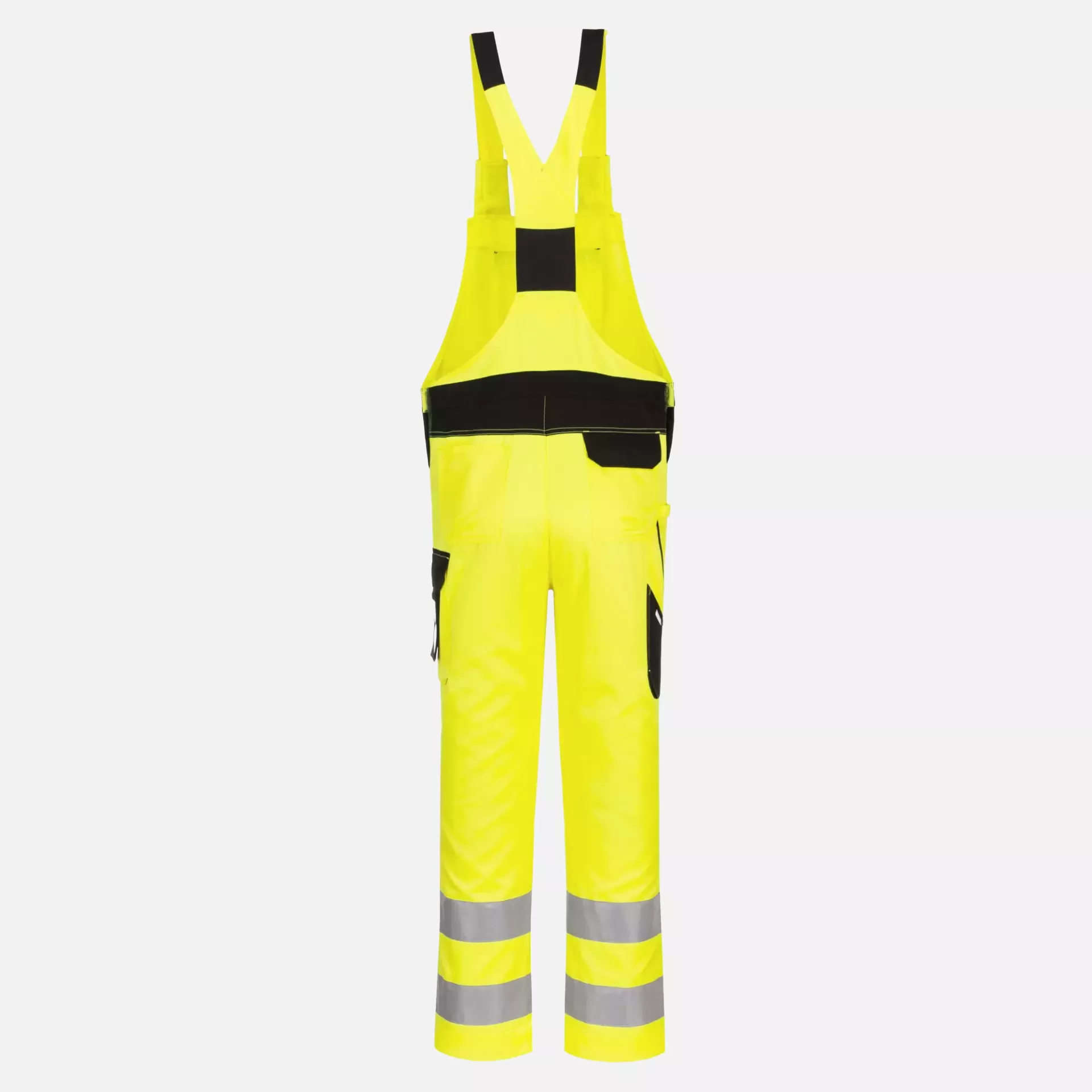 Portwest PW244YBR, PW2 Hi-Vis Bib and Brace, Yellow/Black, image 2