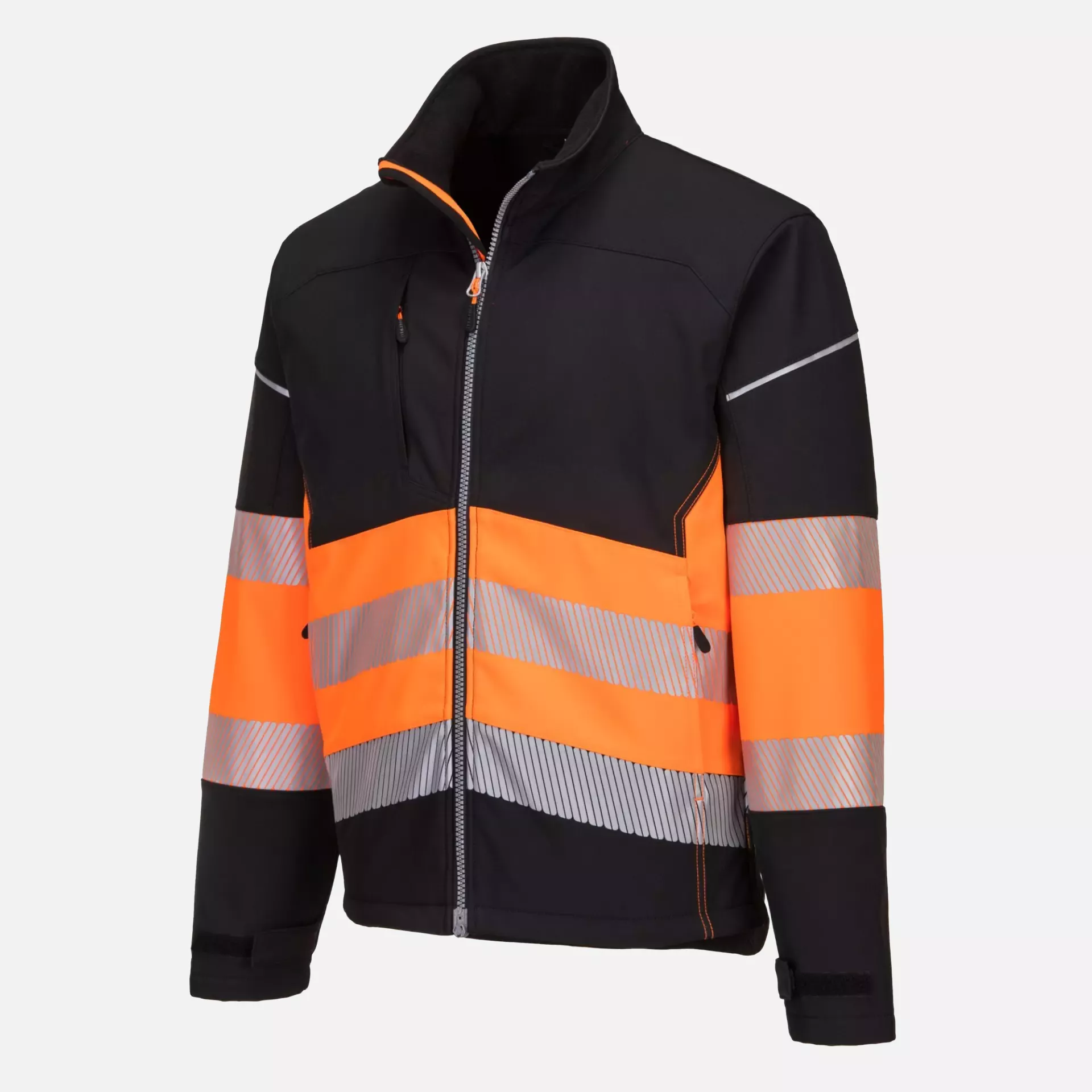 Portwest PW375BKO, PW3 Hi-Vis Class 1 Softshell (3L), Black/Orange, image 4