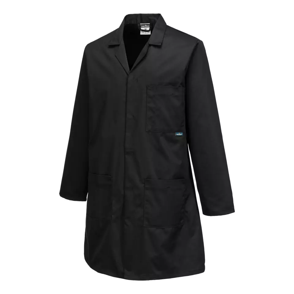 Portwest 2852BKR, Standard Coat, Black, image 3, gallery thumbnail