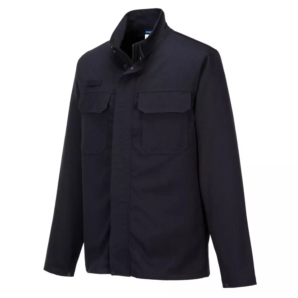 Portwest FR65NAR, Aluflame Work Molten Metal FR Jacket, Navy, image 4, gallery thumbnail