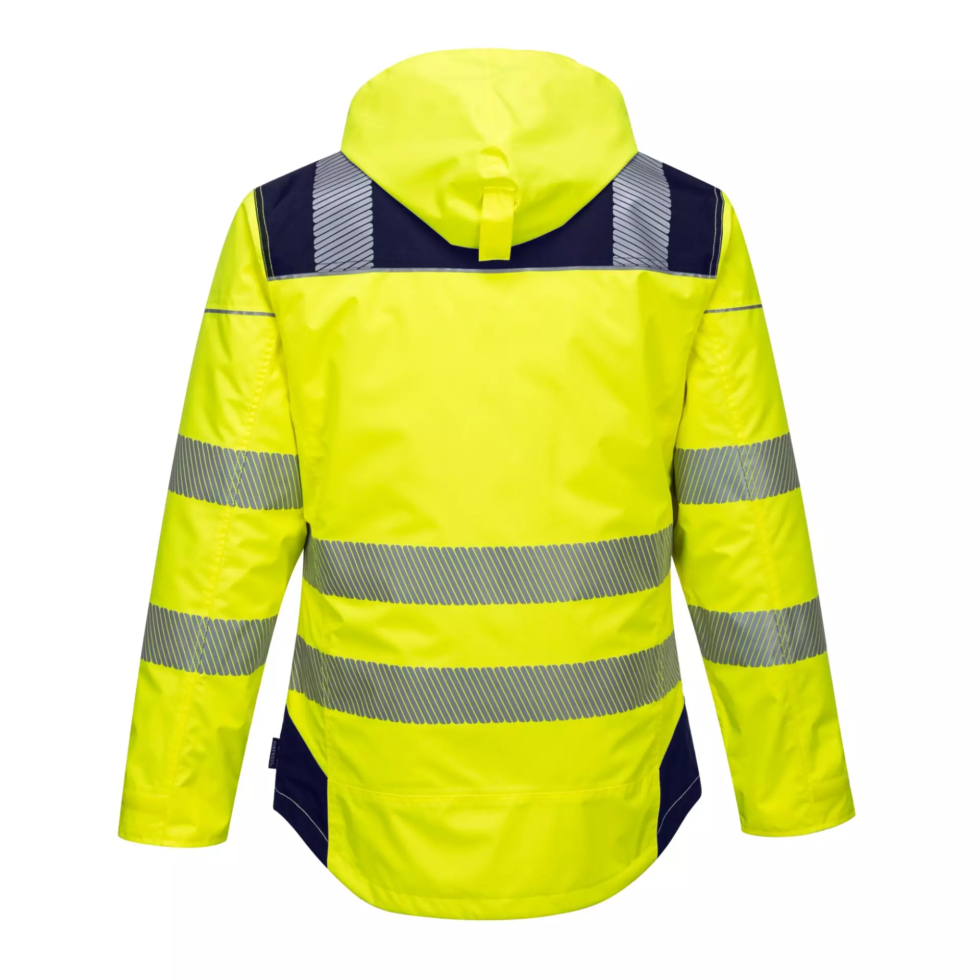 Portwest T400YNR, PW3 Hi-Vis Winter Jacket, Yellow/Navy, image 2