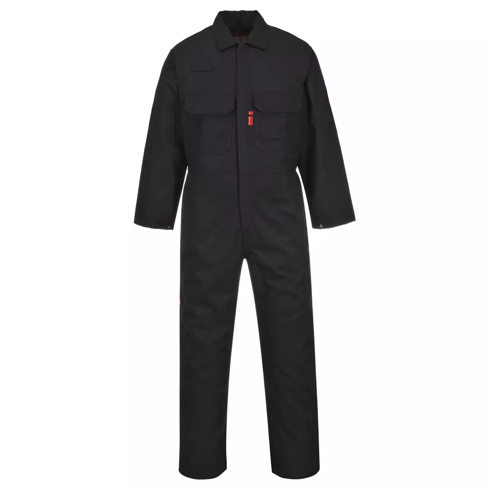 Portwest BIZ1BKR, Bizweld FR Coverall, Black, image 1, gallery thumbnail