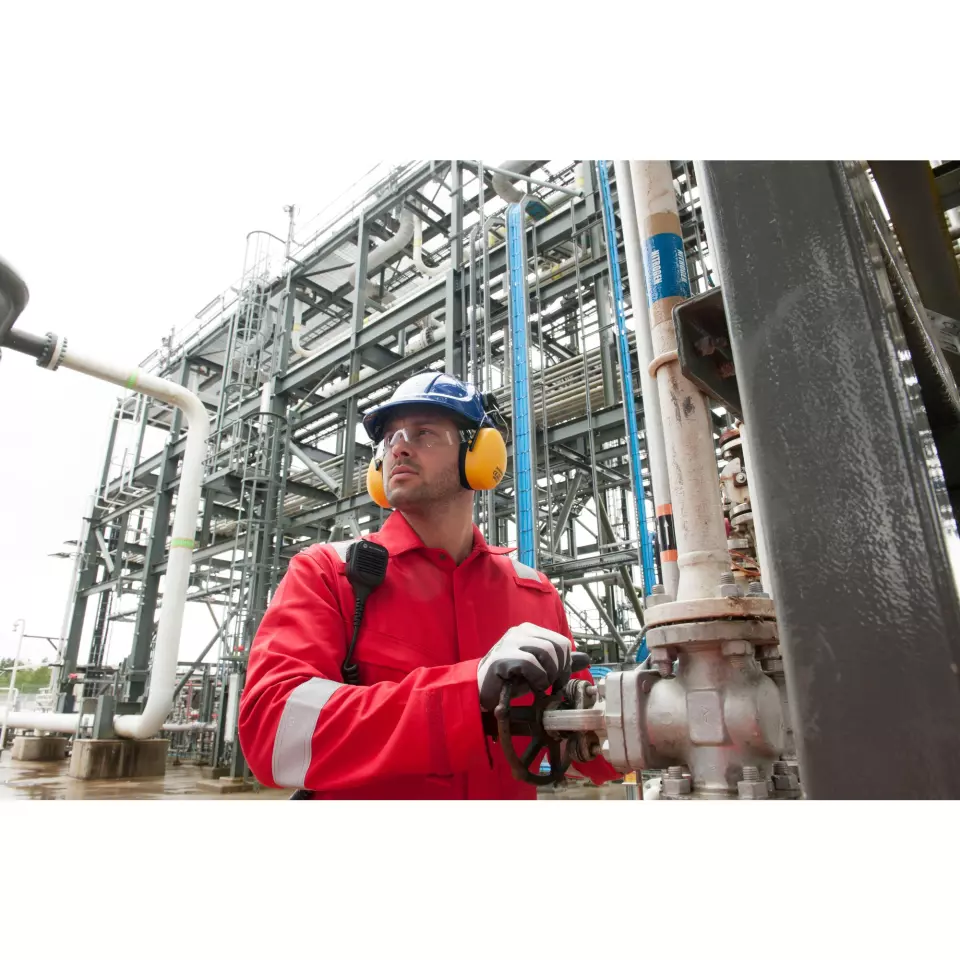 Portwest FR50RER, Bizflame Work Anti-Static FR Coverall 350g, Red, image 7, gallery thumbnail