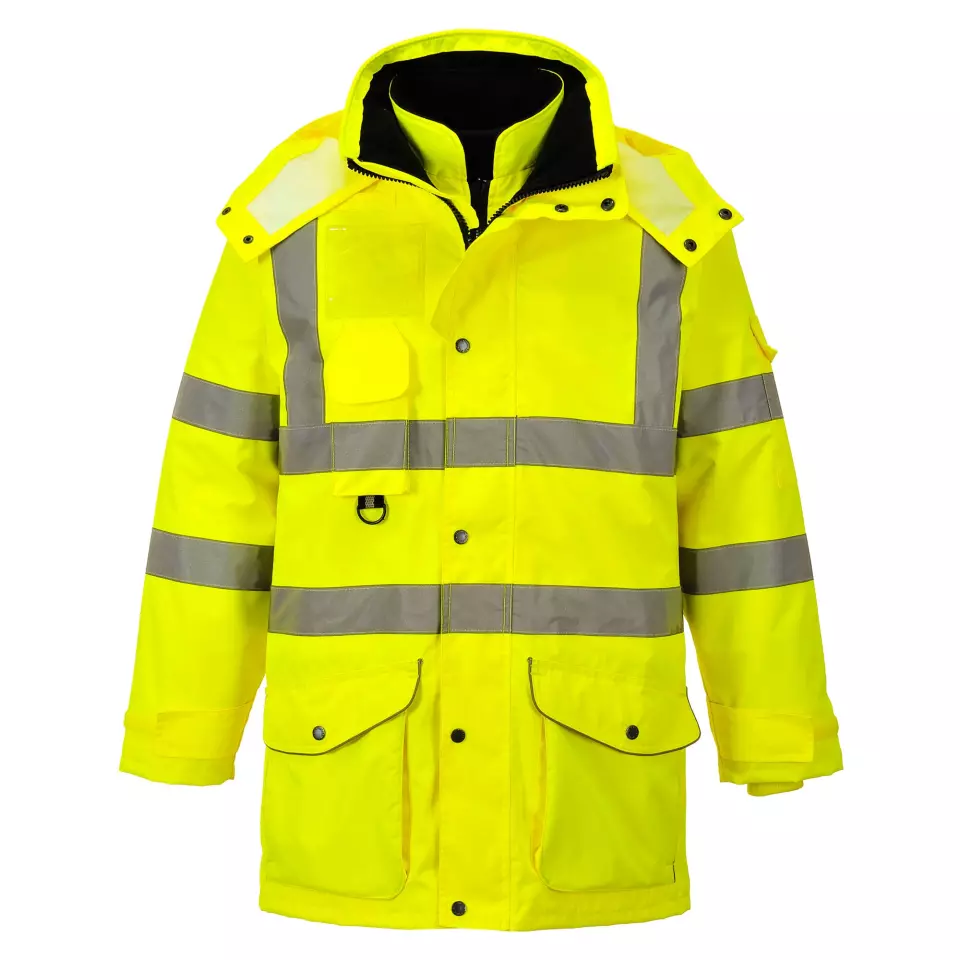 Portwest S427YER, Hi-Vis Breathable 7-in-1 Traffic Jacket, Yellow, image 9, gallery thumbnail