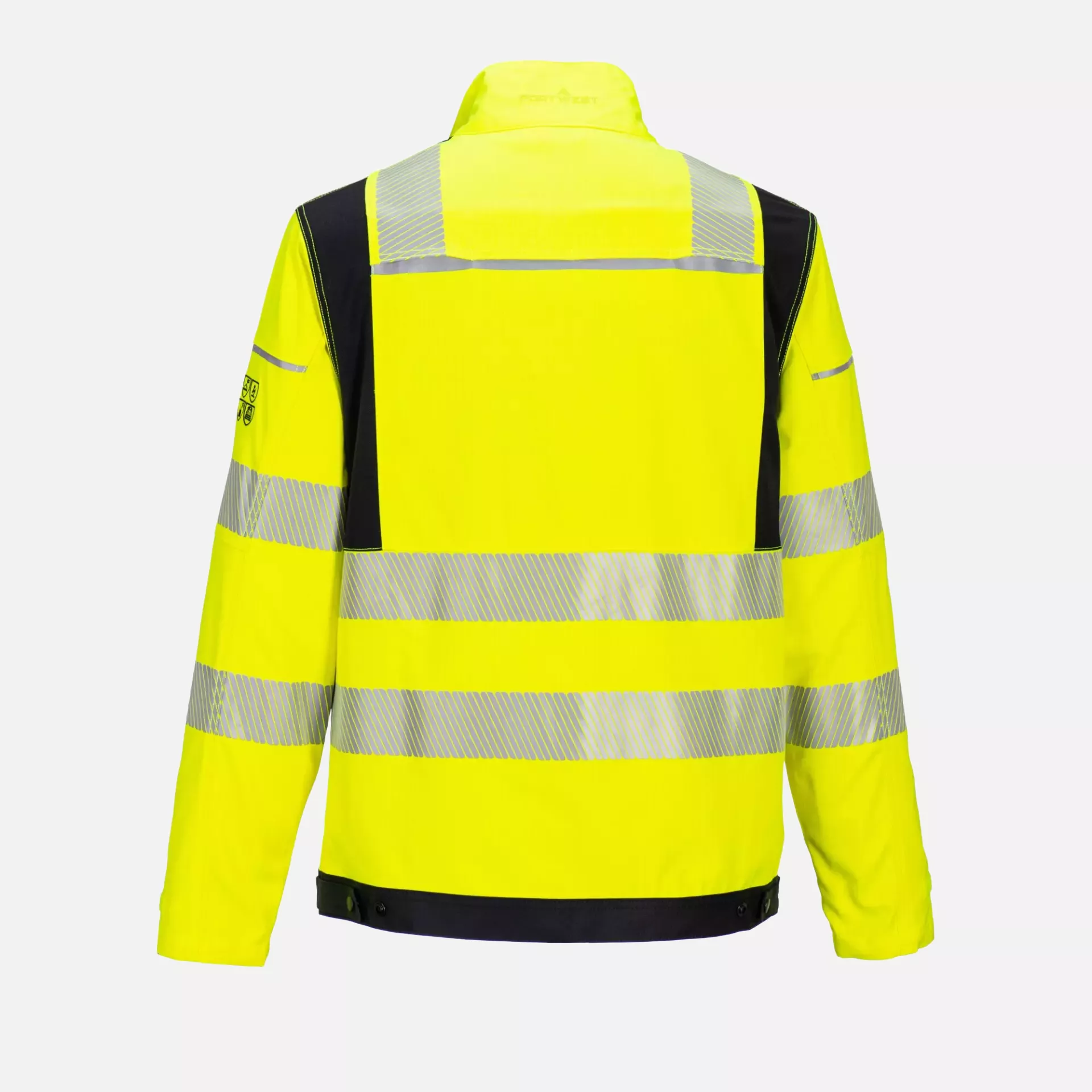 Portwest FR714YBR, PW3 FR Modaflame Hi-Vis Work Jacket, Yellow/Black, image 2