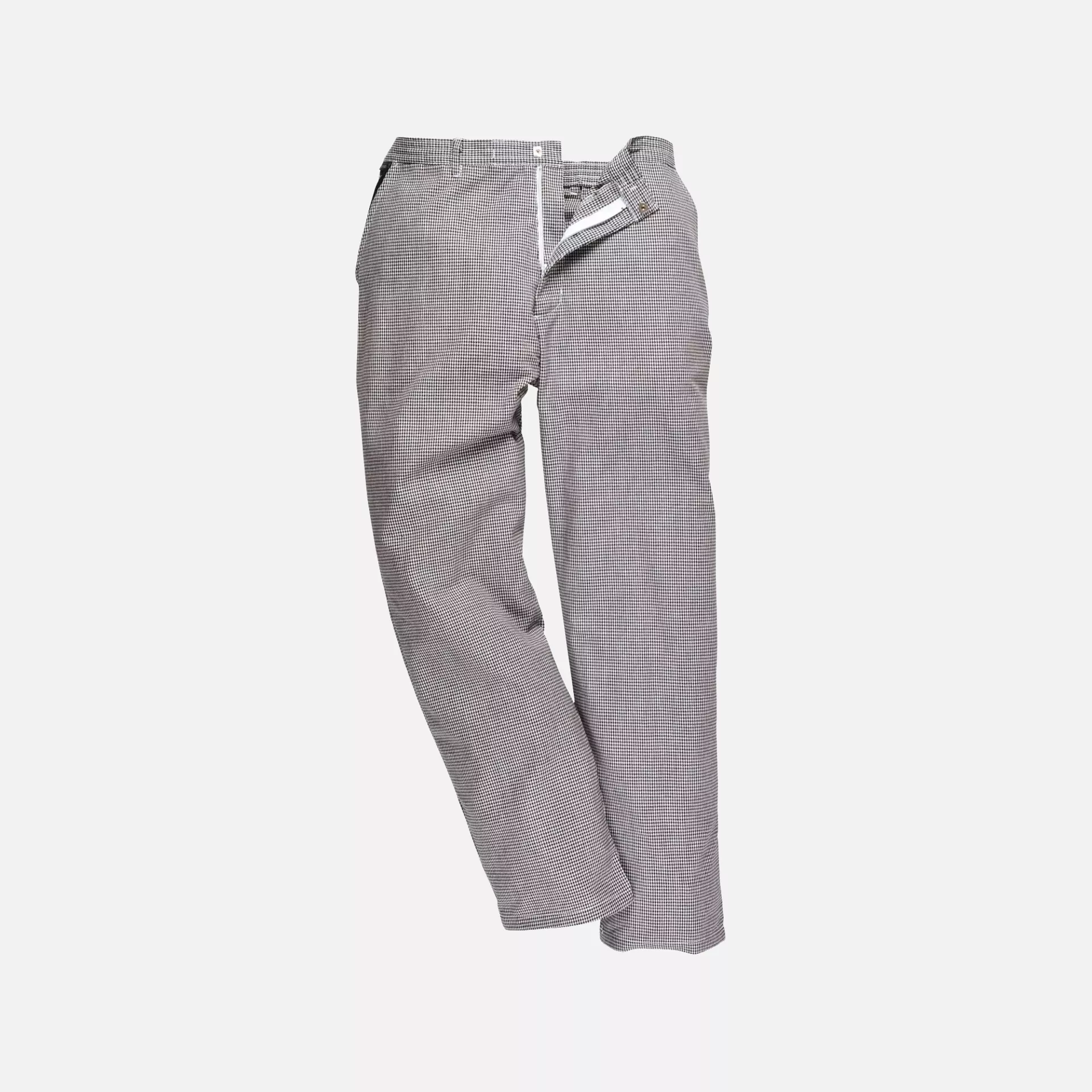 Portwest S068HTR, Harrow Chefs Trousers, Houndstooth, image 3