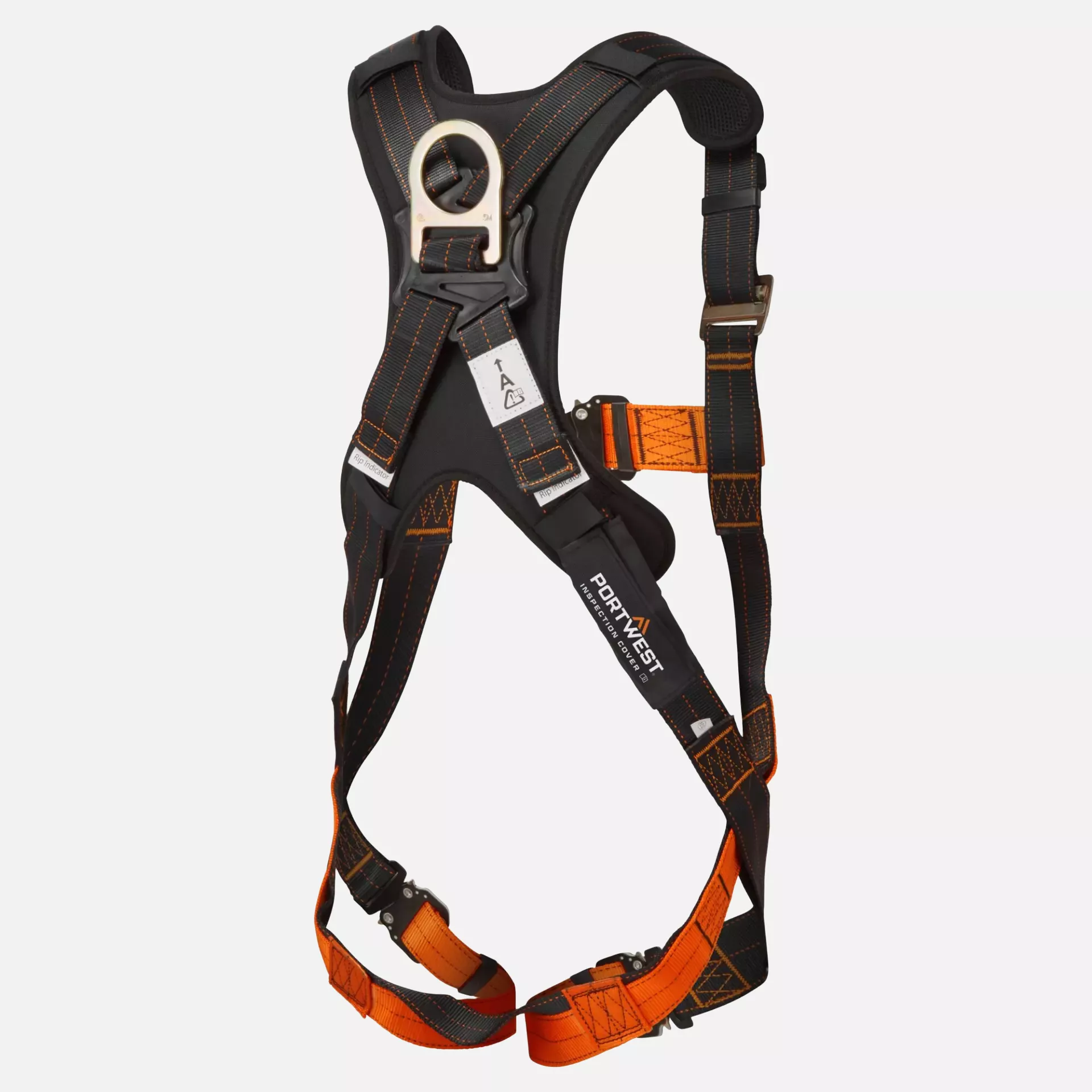 Portwest FP71K1R, Ultra 1 Point Harness, Black/Orange, image 2