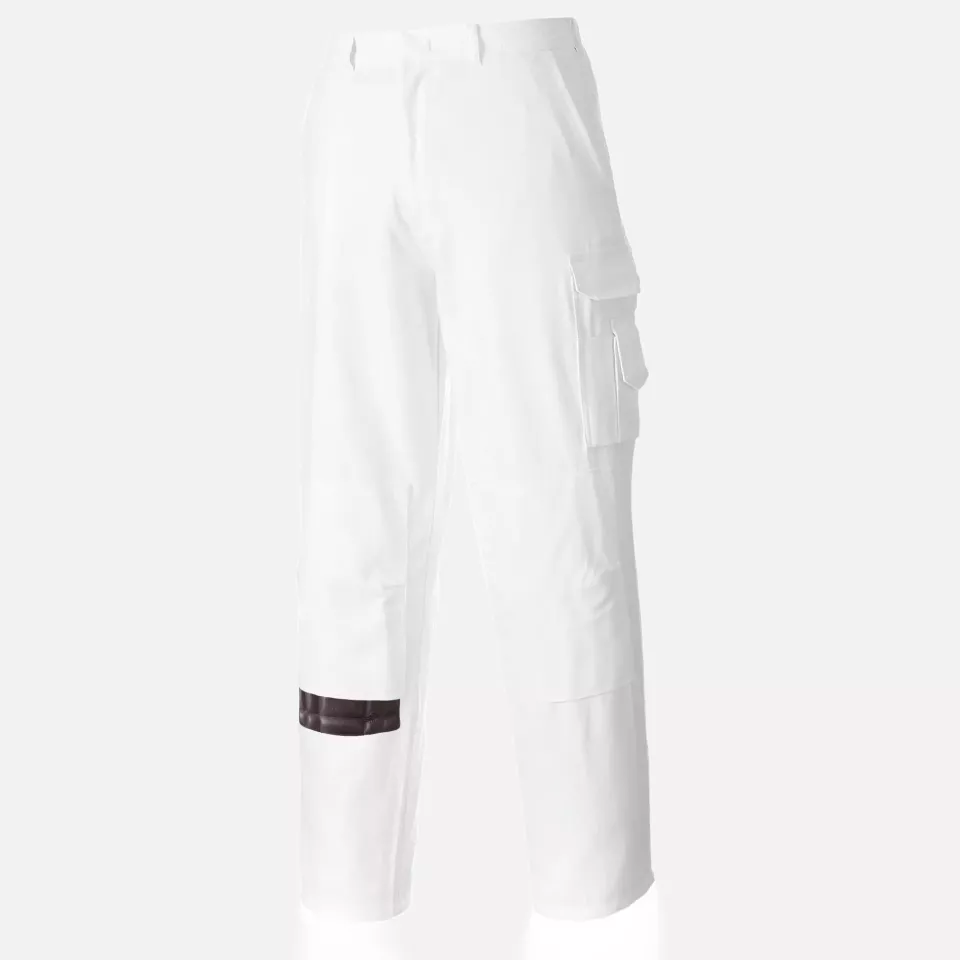Portwest S817WHR, Painters Trousers, White, image 1, gallery thumbnail