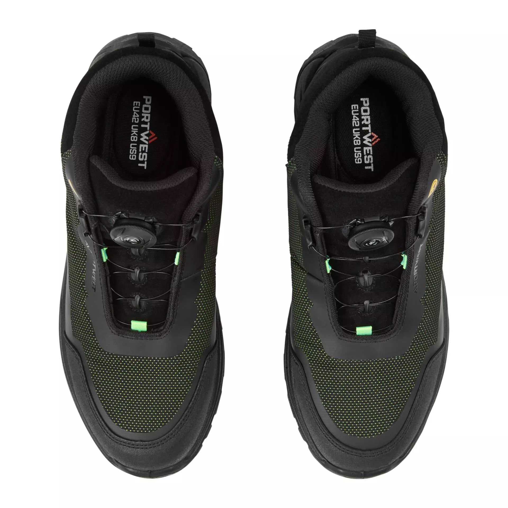 Portwest FE04BGN, Girder Composite Mid Boot S3S ESD SR FO, Black/Green, image 3