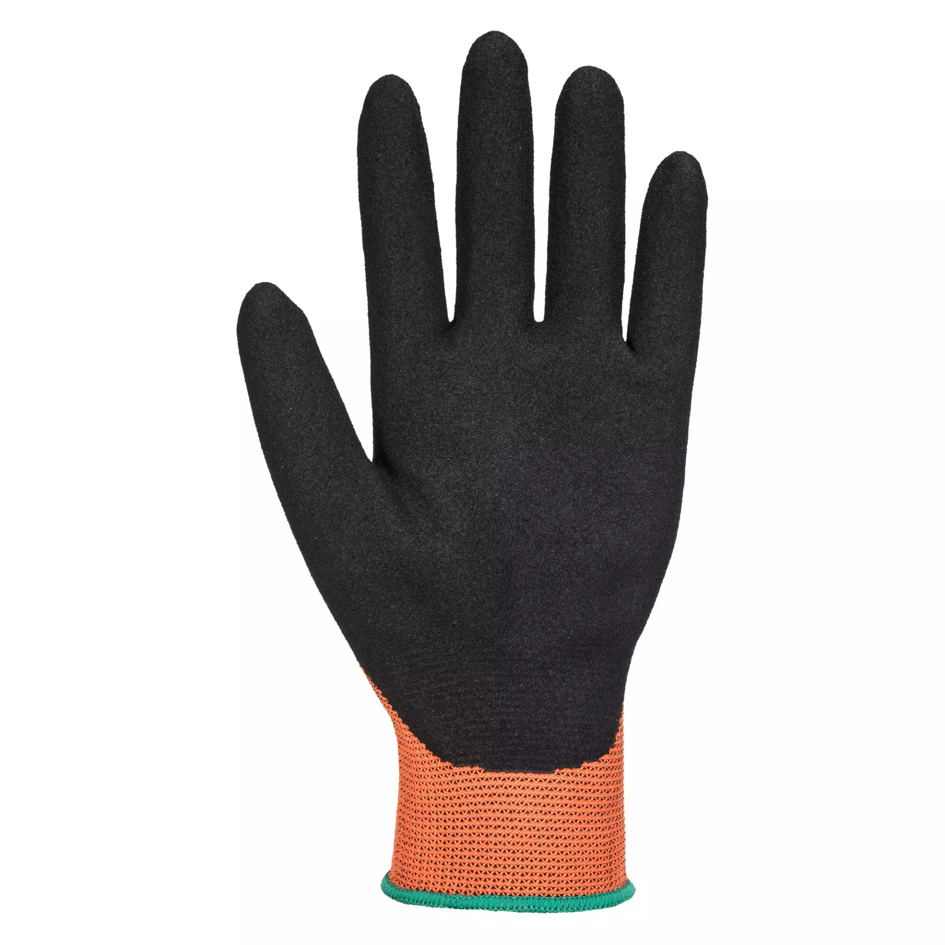 Portwest A335O8R, Dermi-Grip NPR15 Nitrile Sandy Glove, Orange/Black, image 2