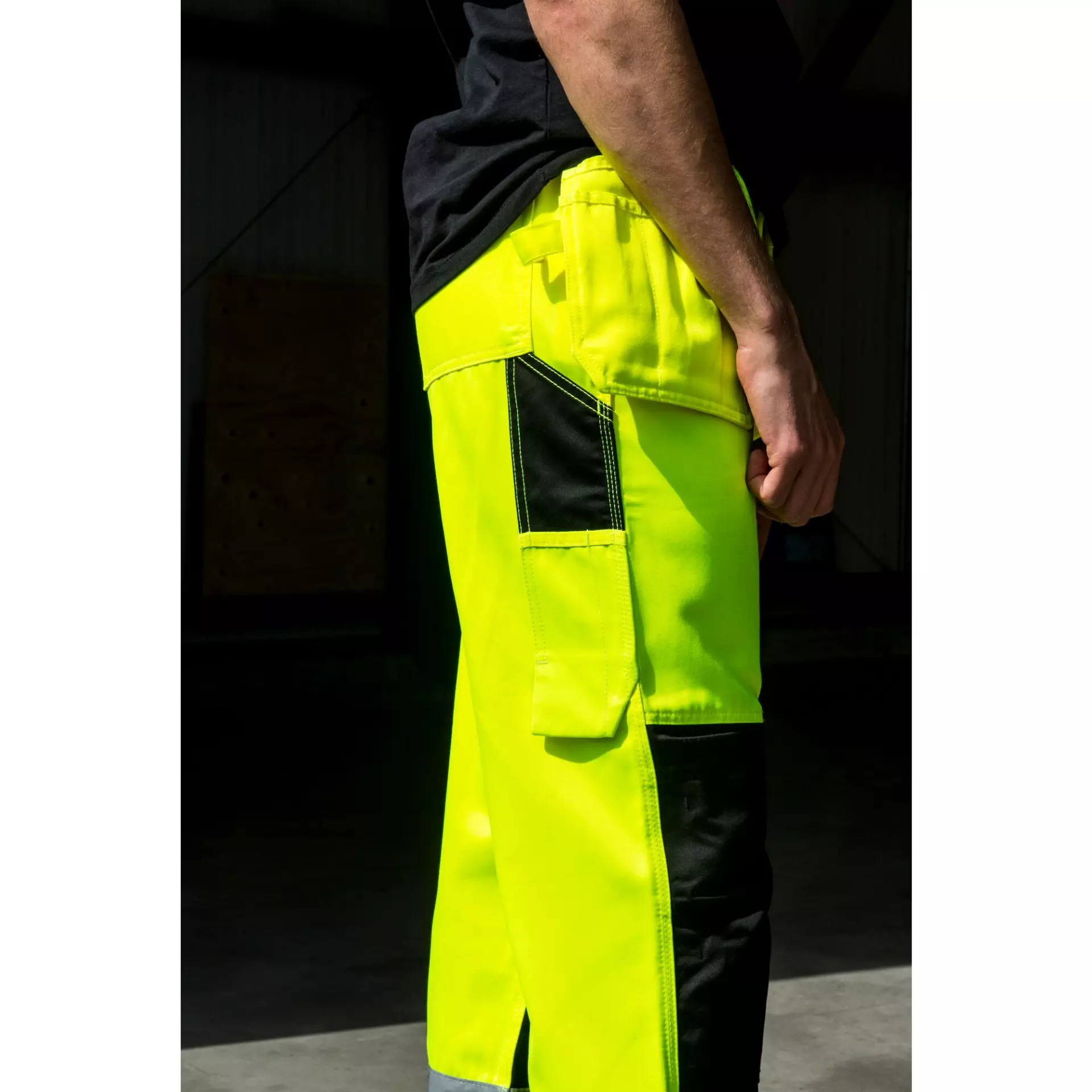 Portwest PW242OBR, PW2 Hi-Vis Holster Pocket Trousers, Orange/Black, image 6