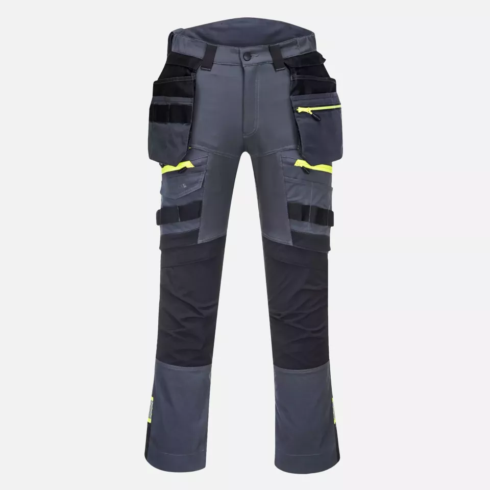 Portwest DX440MGR, DX4 Detachable Holster Pocket Trousers, Metal Grey, image 1, gallery thumbnail