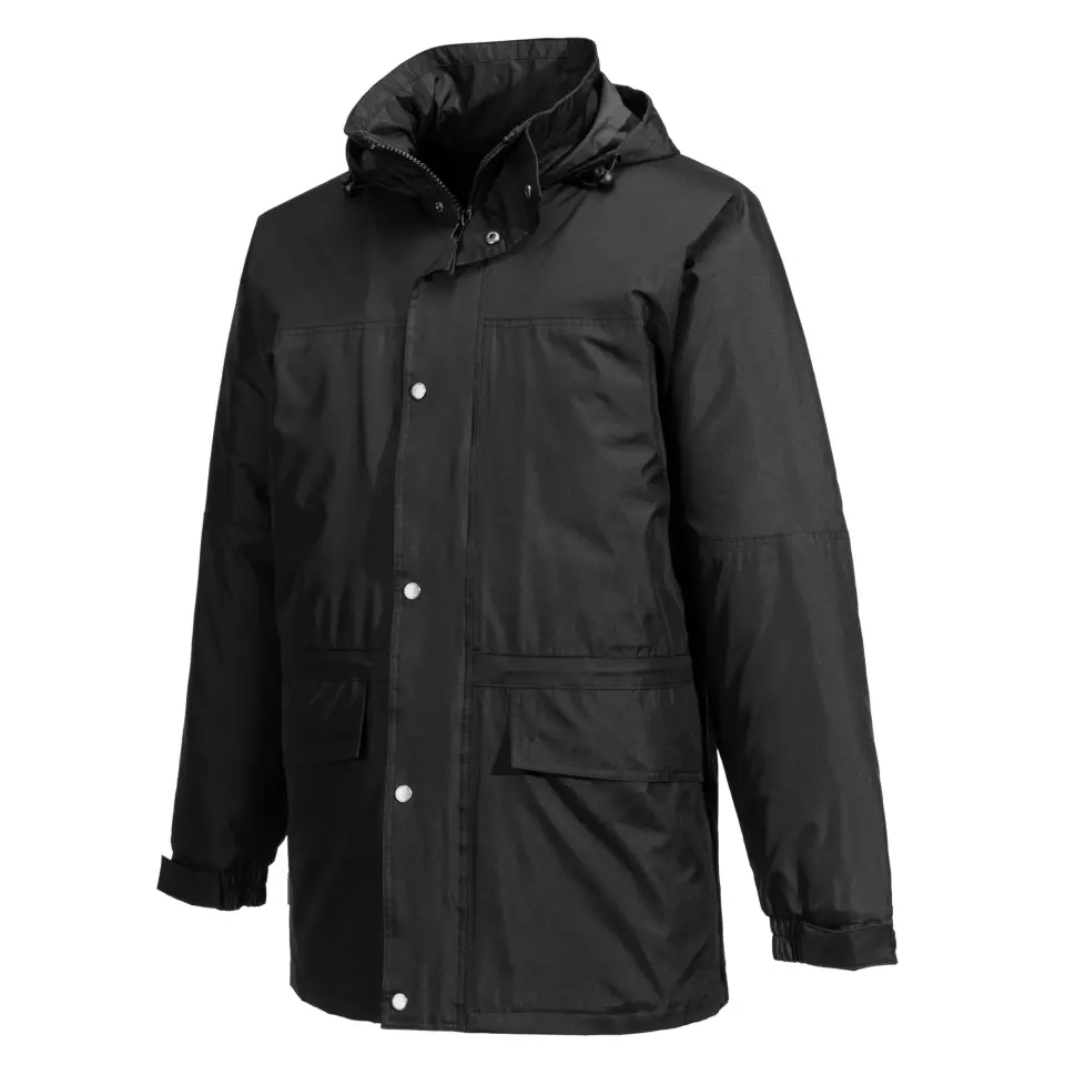 Portwest S523BKR, Oban Winter Jacket, Black, image 4, gallery thumbnail