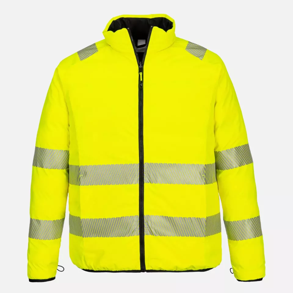 Portwest DX466YBR, DX4 Hi-Vis 4-in-1 Jacket, Yellow/Black, image 4, gallery thumbnail