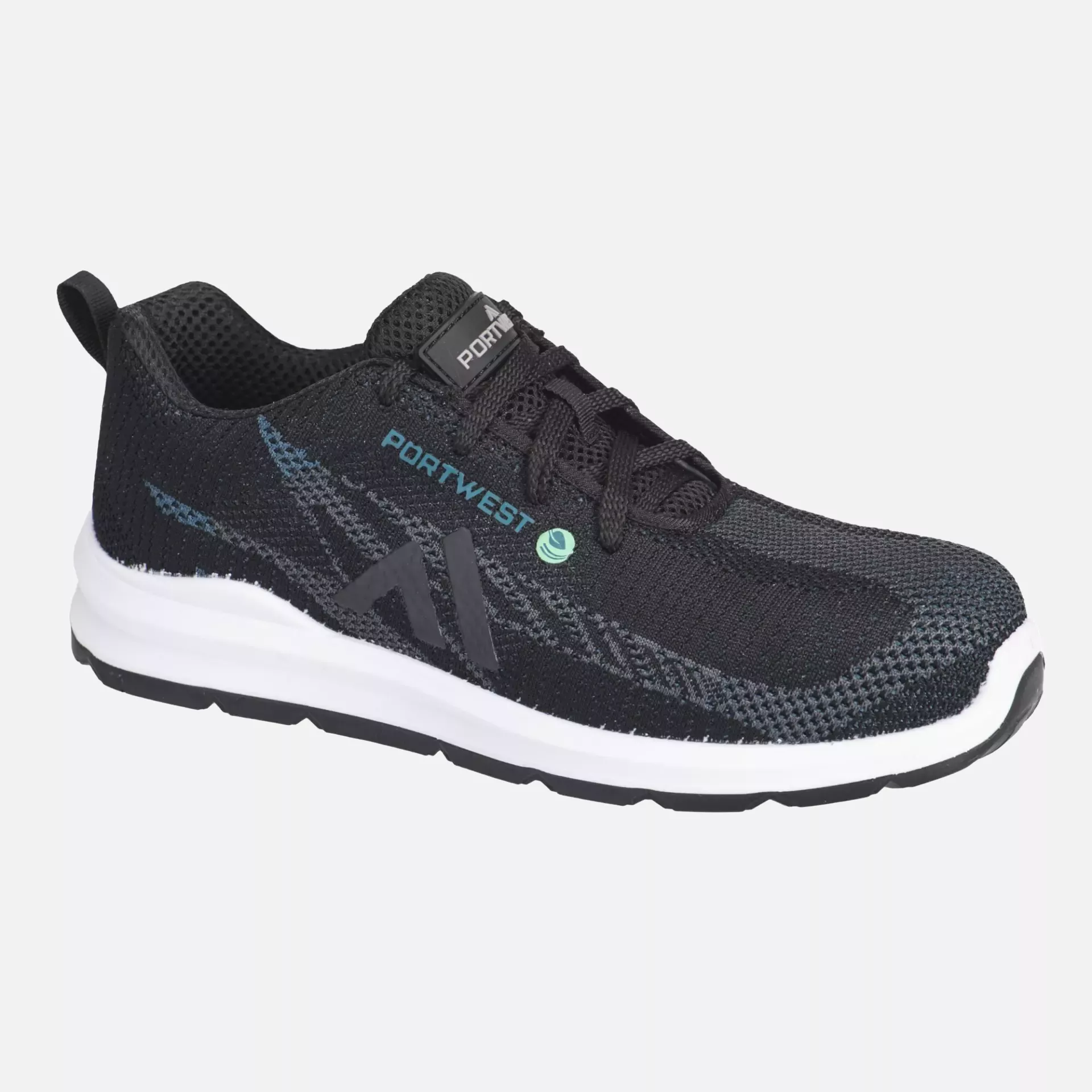 Portwest FC06BKB, Eco Fly Composite Trainer S1PS SR FO, Black/Blue, image 4