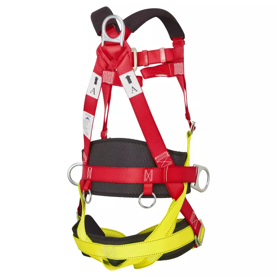 Portwest FP18RER, 3 Point Comfort Plus Harness, Red, image 6, gallery thumbnail