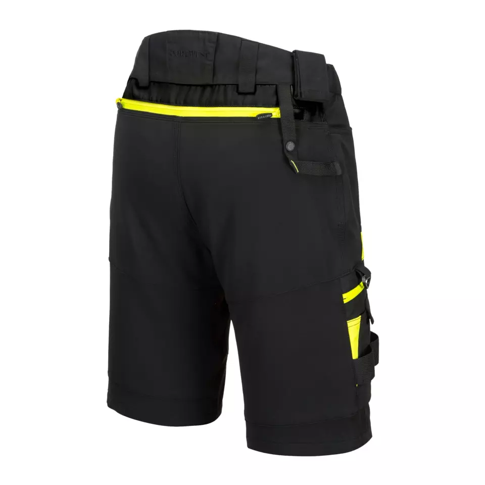 Portwest DX444BKR, DX4 Detachable Holster Pocket Shorts, Black, image 3, gallery thumbnail