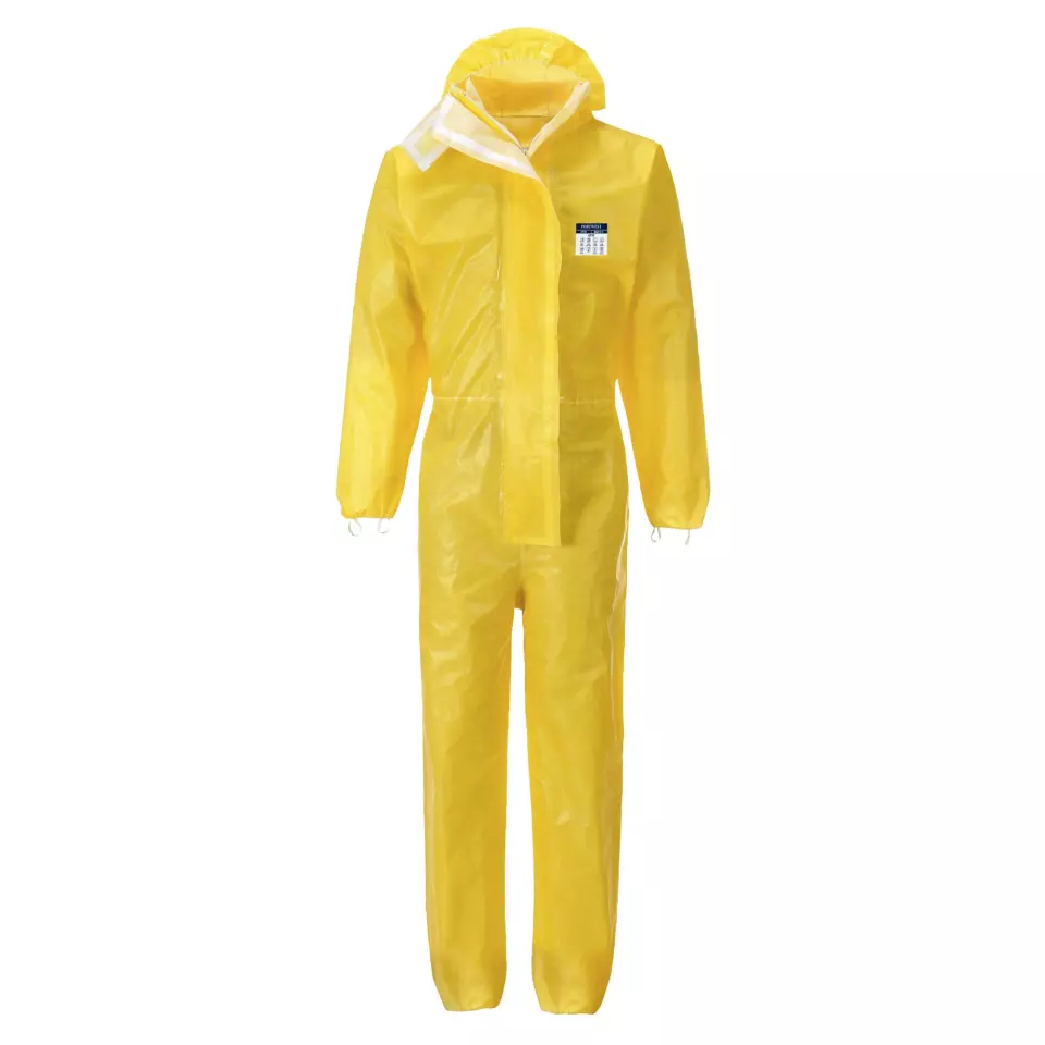 Portwest ST70YER, BizTex Microporous Coverall Type 3/4/5/6, Yellow, image 1, gallery thumbnail