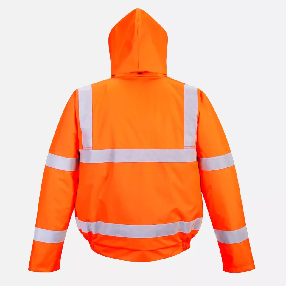 Portwest RT32ORR, Hi-Vis Winter Bomber Jacket, Orange, image 3, gallery thumbnail