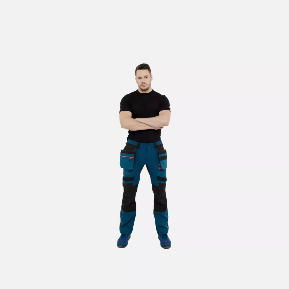 Portwest DX440MBR, DX4 Detachable Holster Pocket Trousers, Metro Blue, image 6, gallery thumbnail