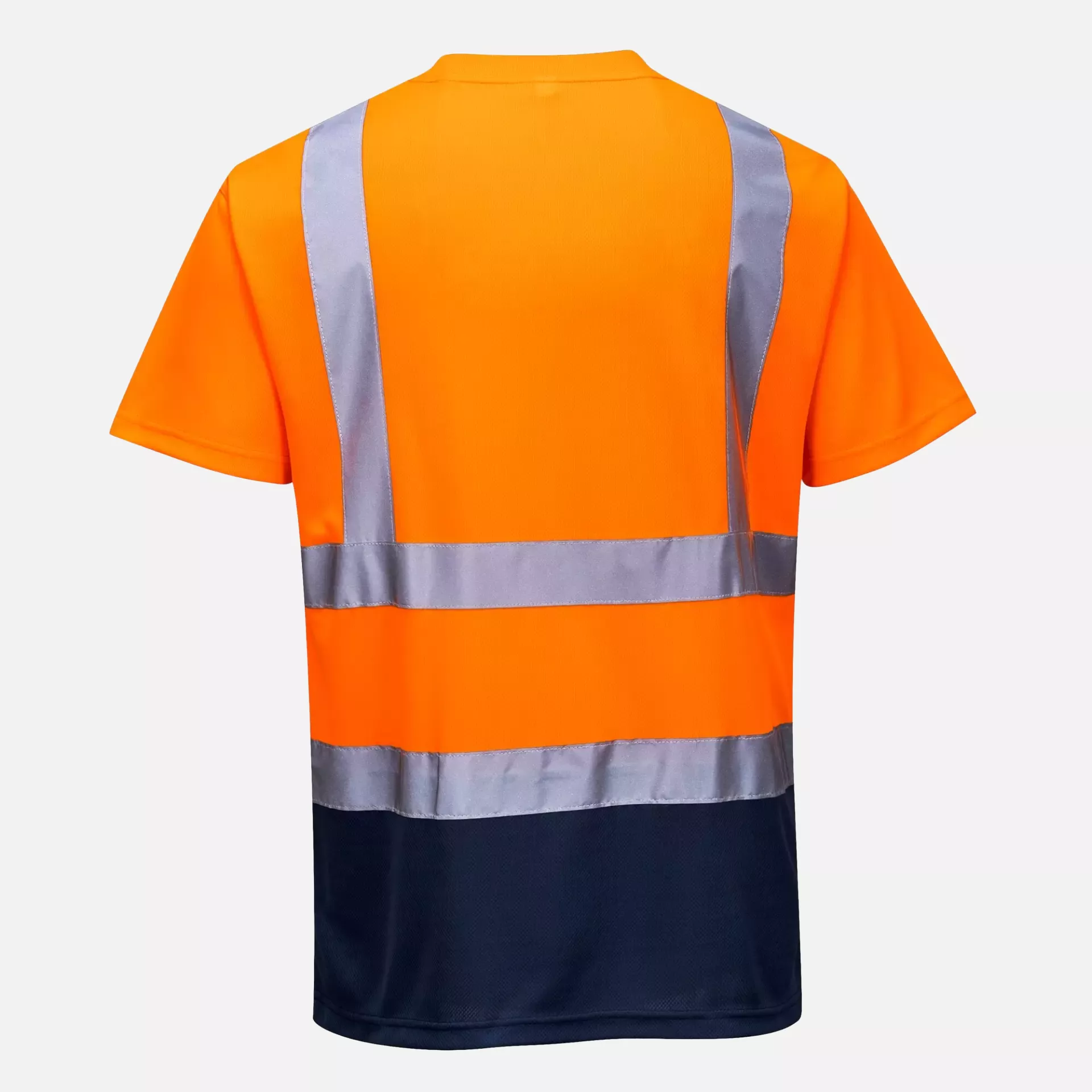 Portwest S378ONR, Hi-Vis Contrast T-Shirt S/S, Orange/Navy, image 2