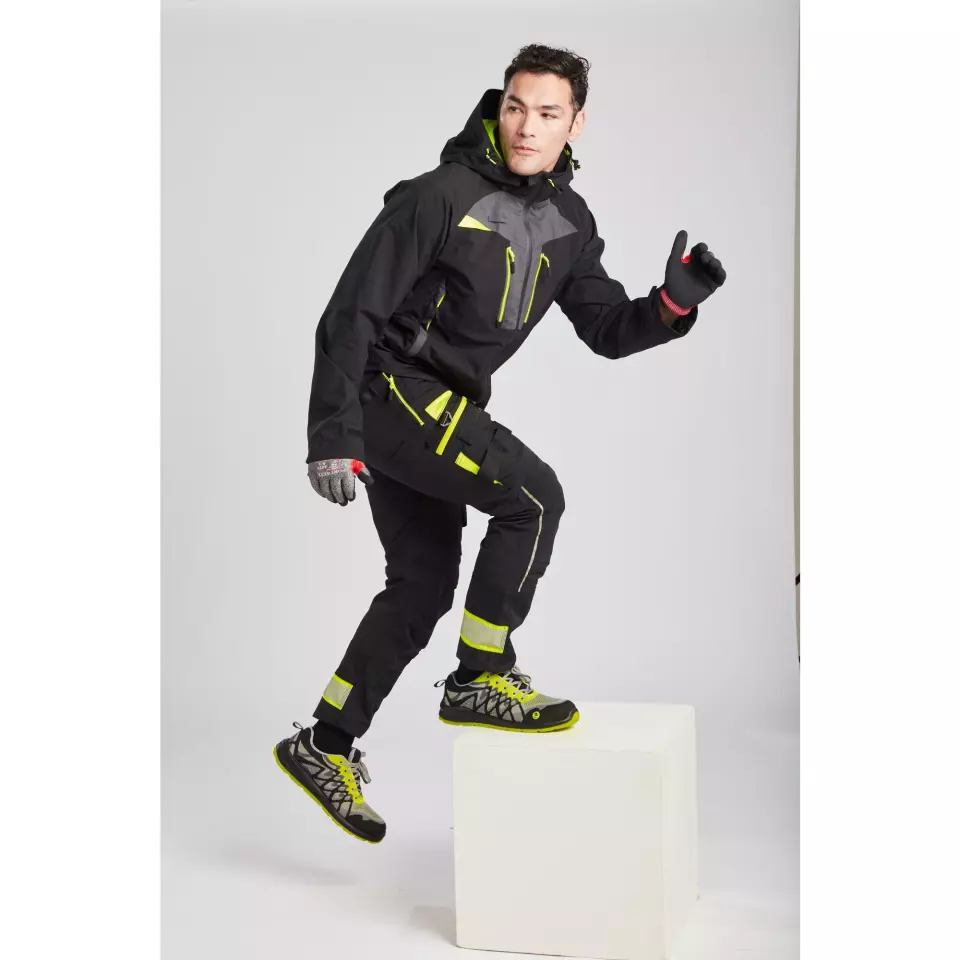 Portwest DX463BKR, DX4 Rain Jacket, Black, image 5, gallery thumbnail