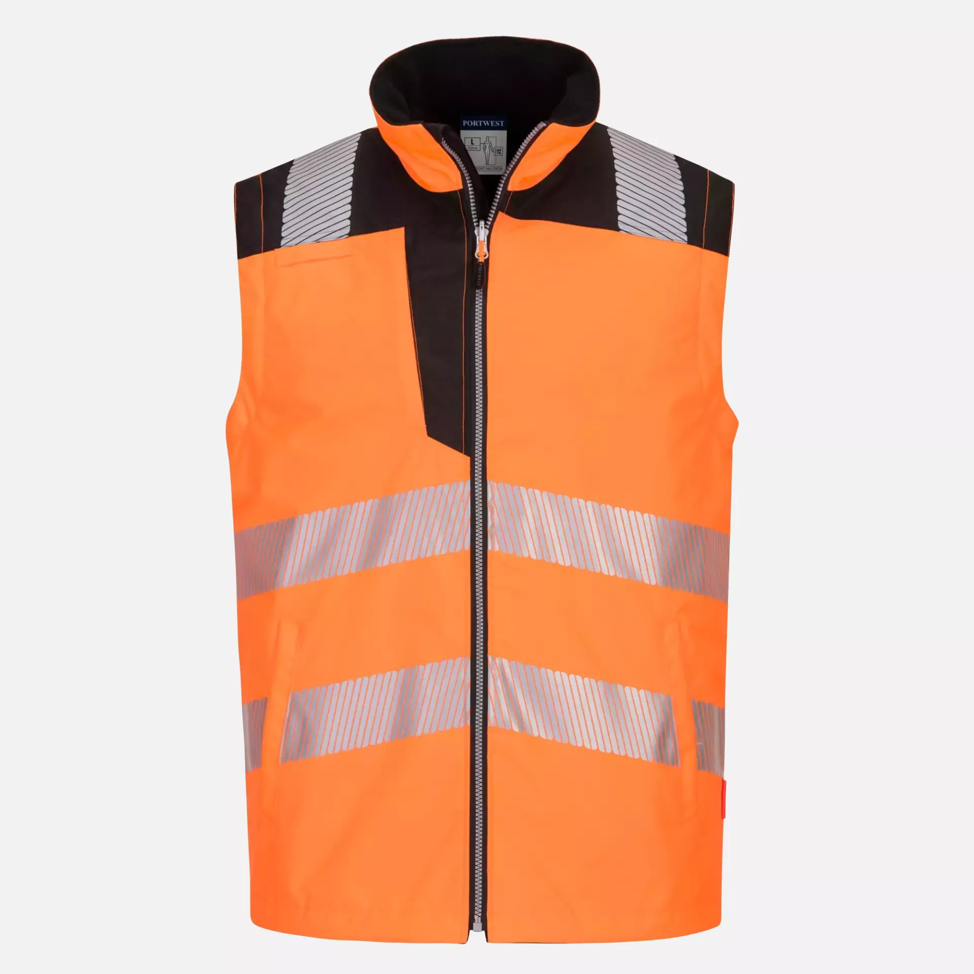 Portwest PW367OBR, PW3 Hi-Vis Breathable 5-in-1 Jacket, Orange/Black, image 6