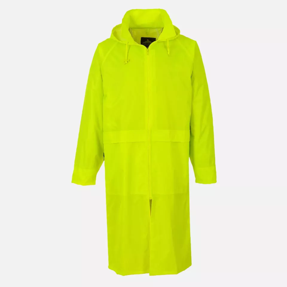 Portwest S438YER, Classic Rain Coat, Yellow, image 1, gallery thumbnail