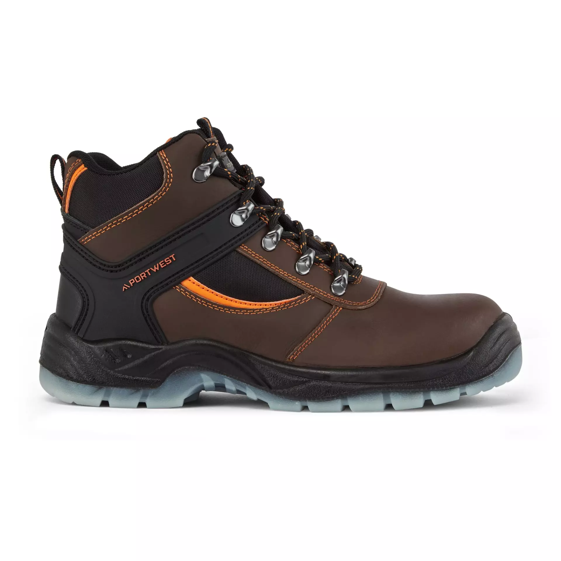 Portwest FW69BRR, Steel Leather Hiker Boot S3 SRC, Brown, image 1
