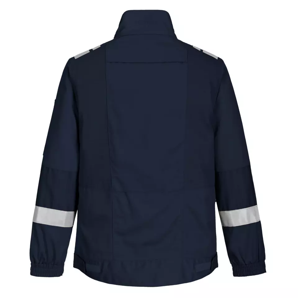 Portwest FR601NAR, Bizflame Work Lightweight Stretch Panelled FR Jacket, Navy, image 2, gallery thumbnail