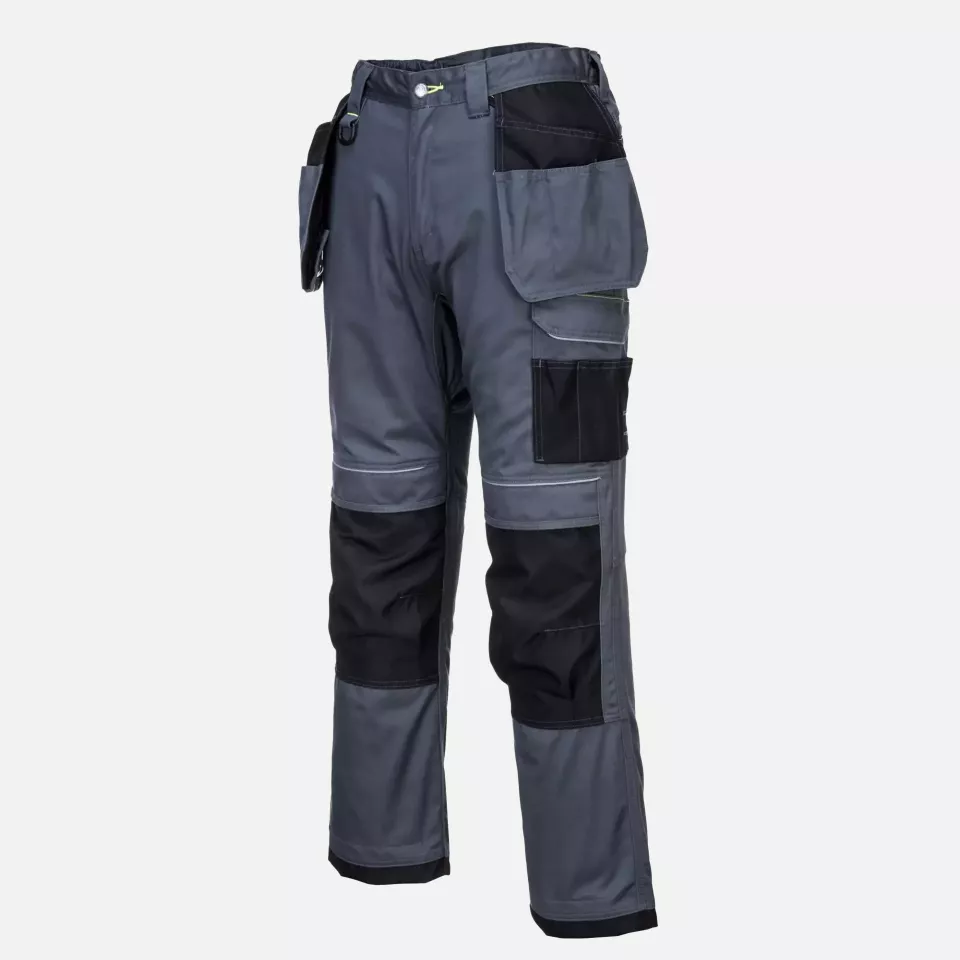 Portwest T602ZBR, PW3 Holster Work Trousers, Zoom Grey/Black, image 7, gallery thumbnail