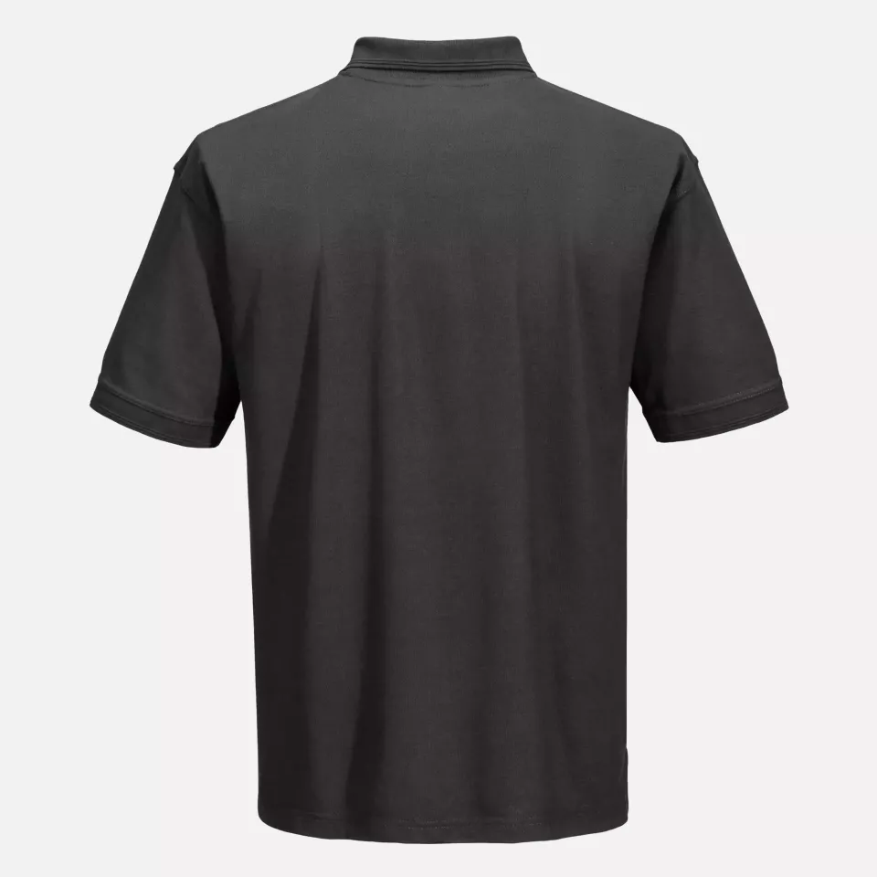 Portwest B210MGR, Naples Polo Shirt S/S, Metal Grey, image 2, gallery thumbnail