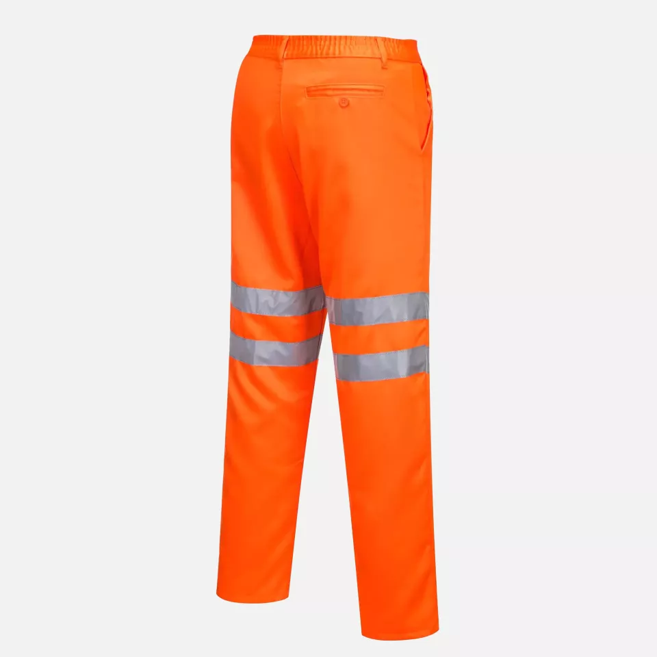 Portwest RT45ORR, Hi-Vis Polycotton Service Trousers, Orange, image 3, gallery thumbnail
