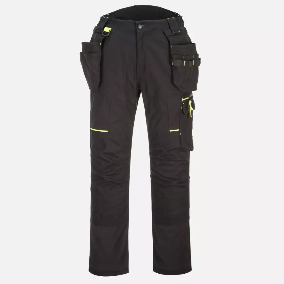 Portwest T706BKR, WX3 Eco Stretch Holster Trousers, Black, image 1, gallery thumbnail