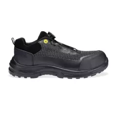 FE05BGY, Portwest Girder Composite Low Shoe S3S ESD SR FO, Black/Grey