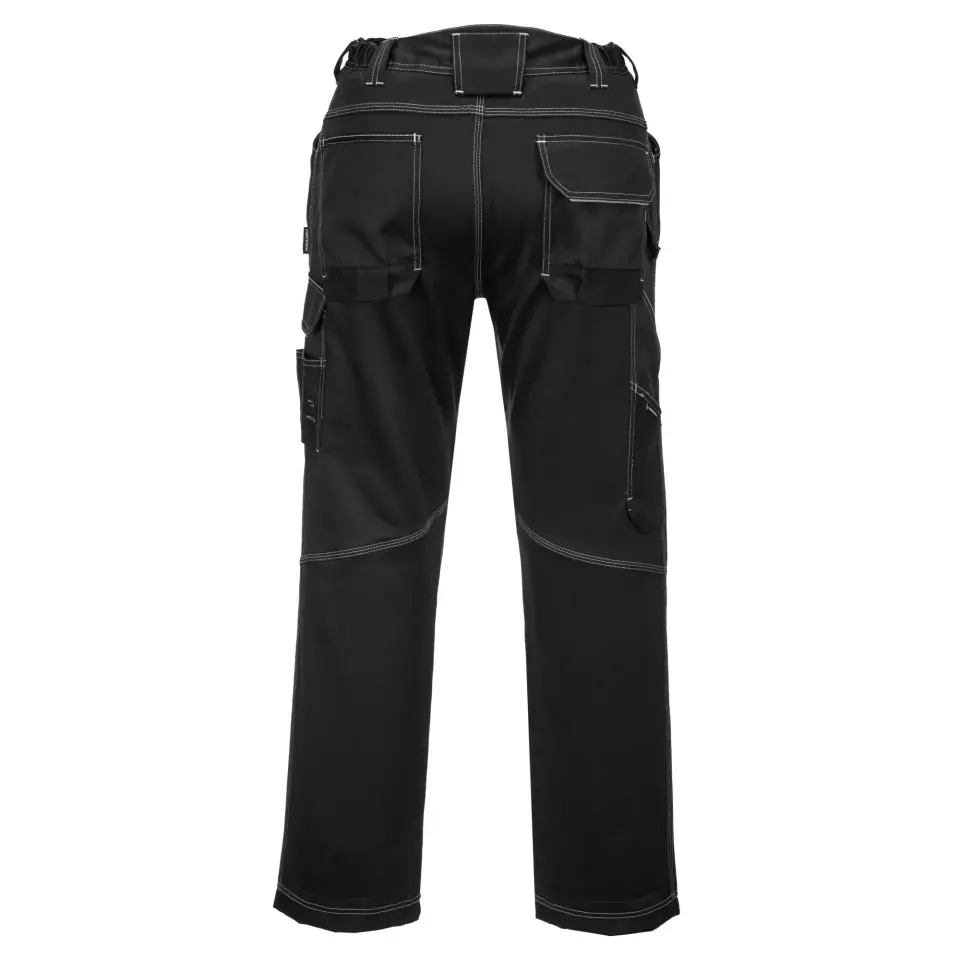 Portwest T601BKS, PW3 Work Trousers, Black Short, image 2, gallery thumbnail