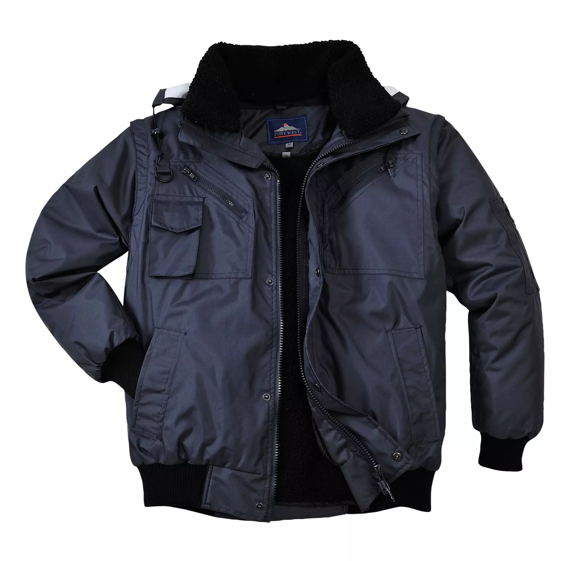 Portwest F465NAR, 3-in-1 Bomber Jacket, Navy, image 4