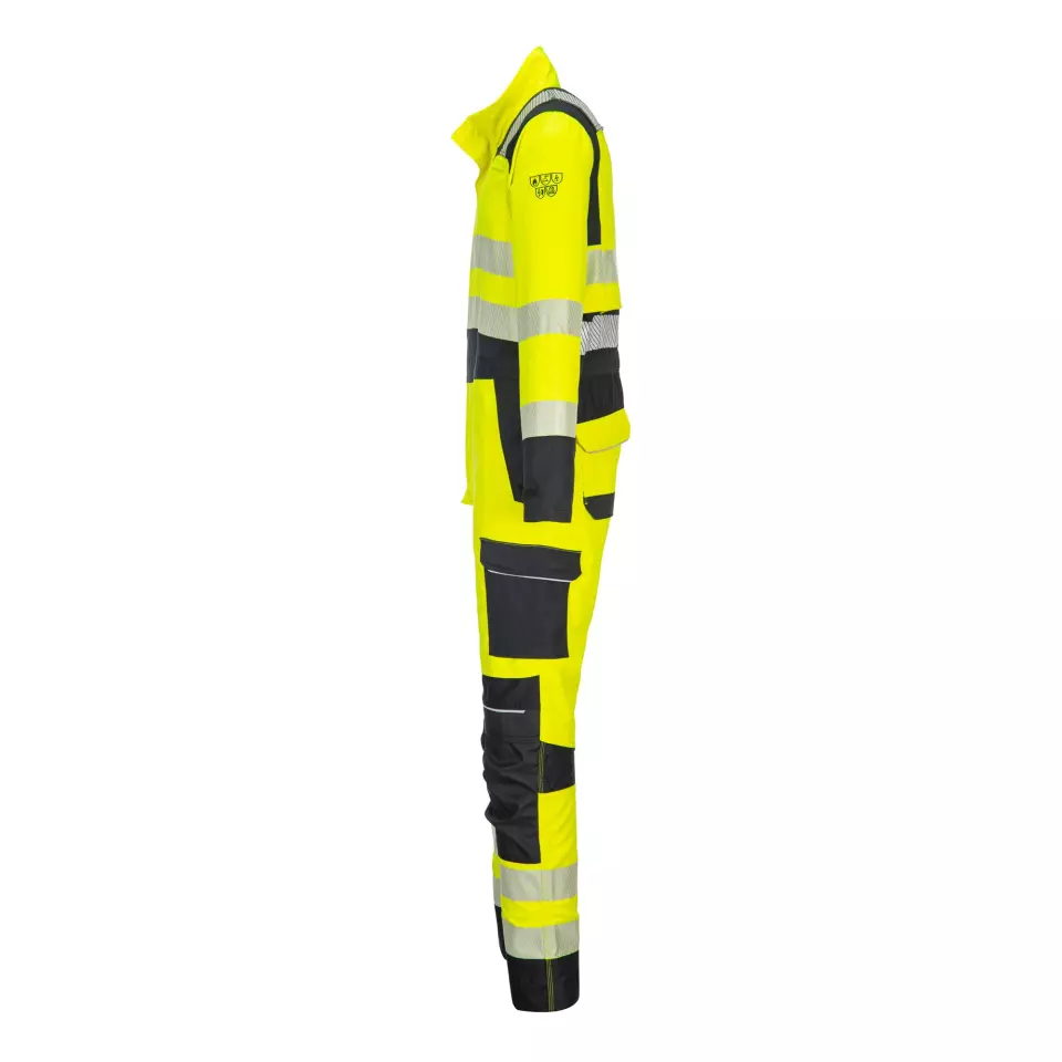 Portwest FR507YBR, PW3 FR Modaflame Hi-Vis Coverall, Yellow/Black, image 2, gallery thumbnail